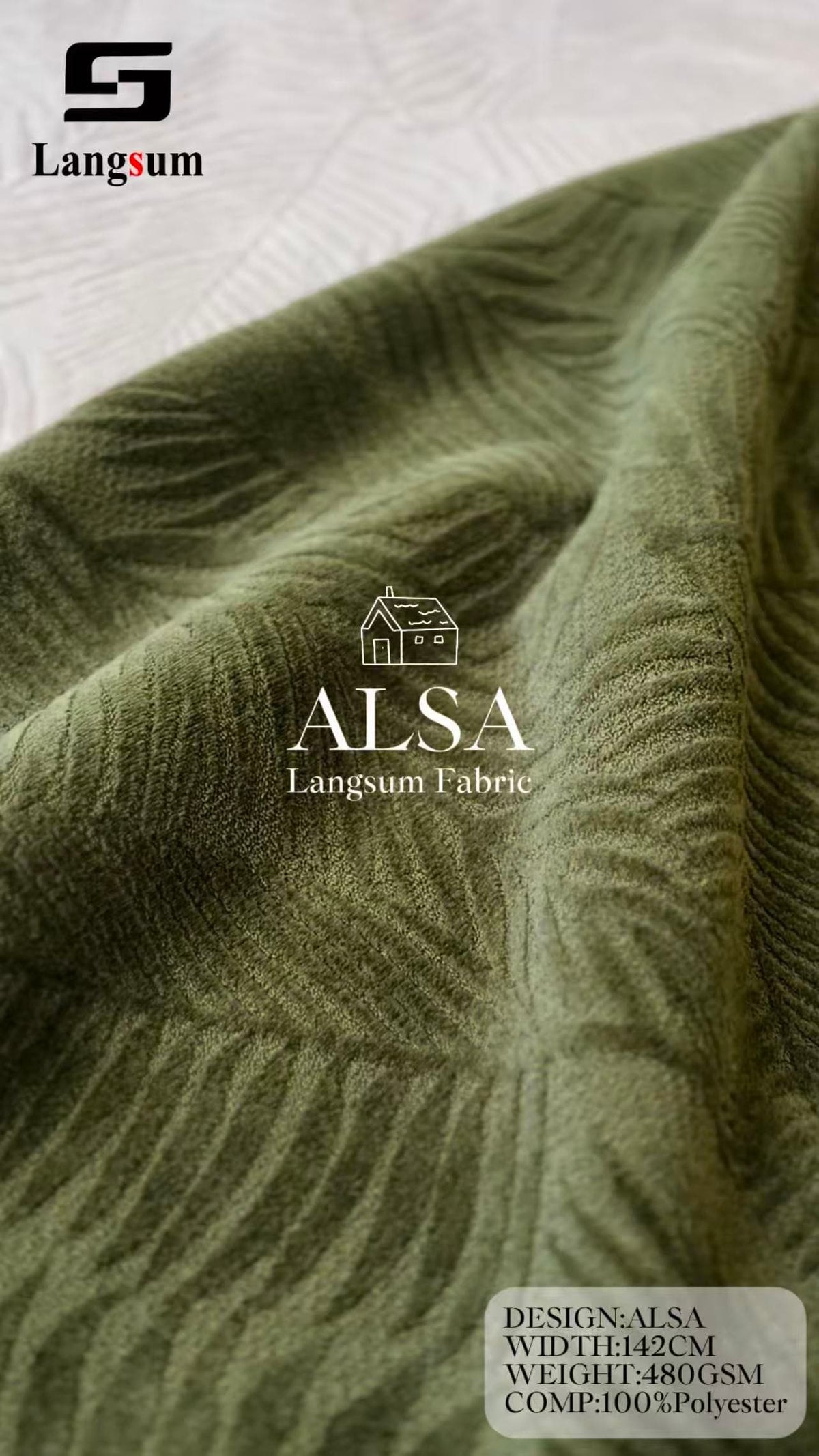 ALSA textured cloth used for a care-route comparison, not the repeated swatch board