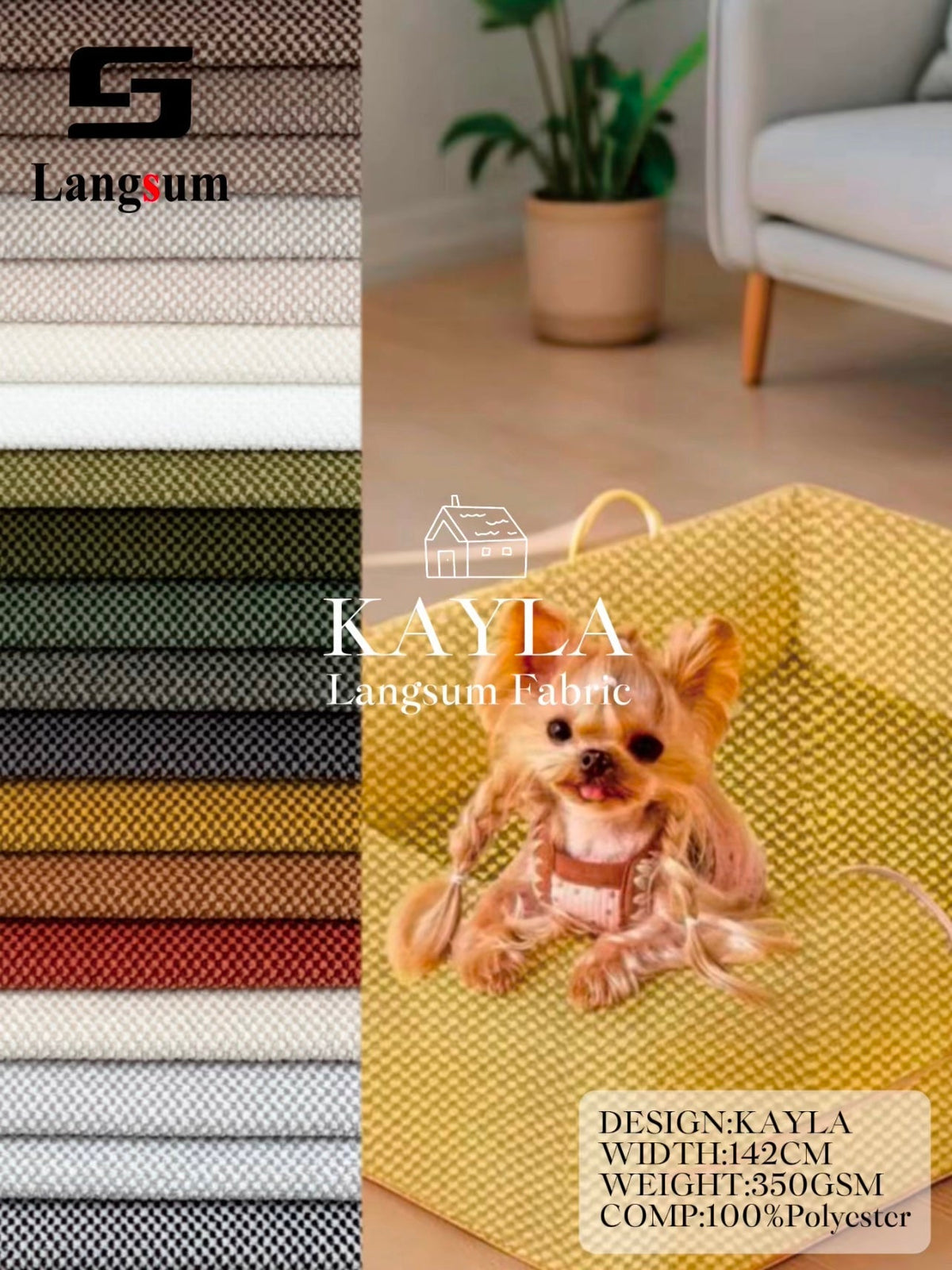 Pet Friendly Sofa Fabric for Cats and Dogs | Langsum | Langsum Fabric