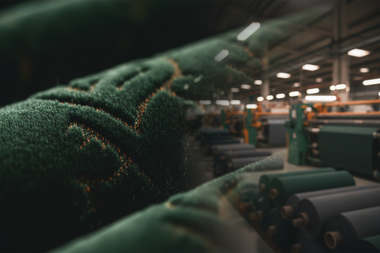 Vacuum compressed sofa fabric risk shown on velvet texture detail