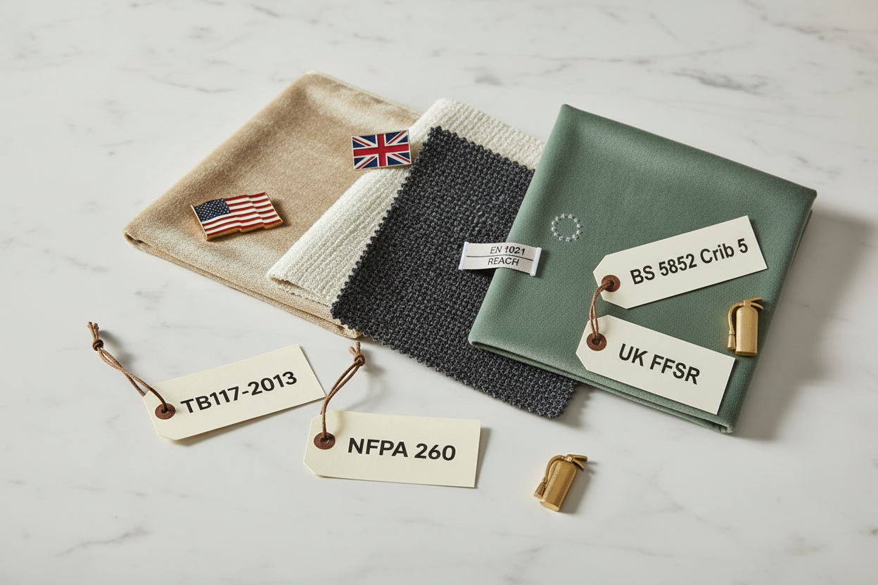 Upholstery Fabric Standards by Region: What Buyers Need to Know for US, UK and EU Markets