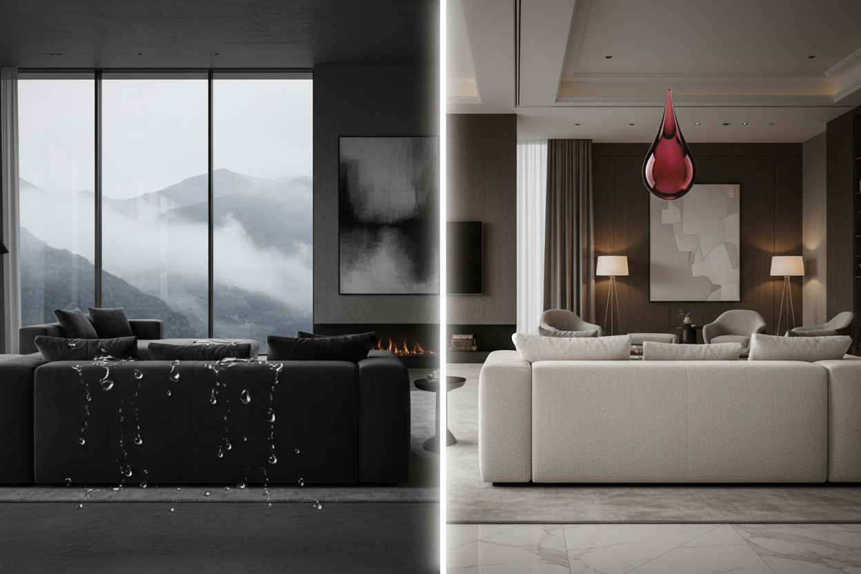 Water-resistant vs stain-resistant upholstery fabric for B2B specification buyers
