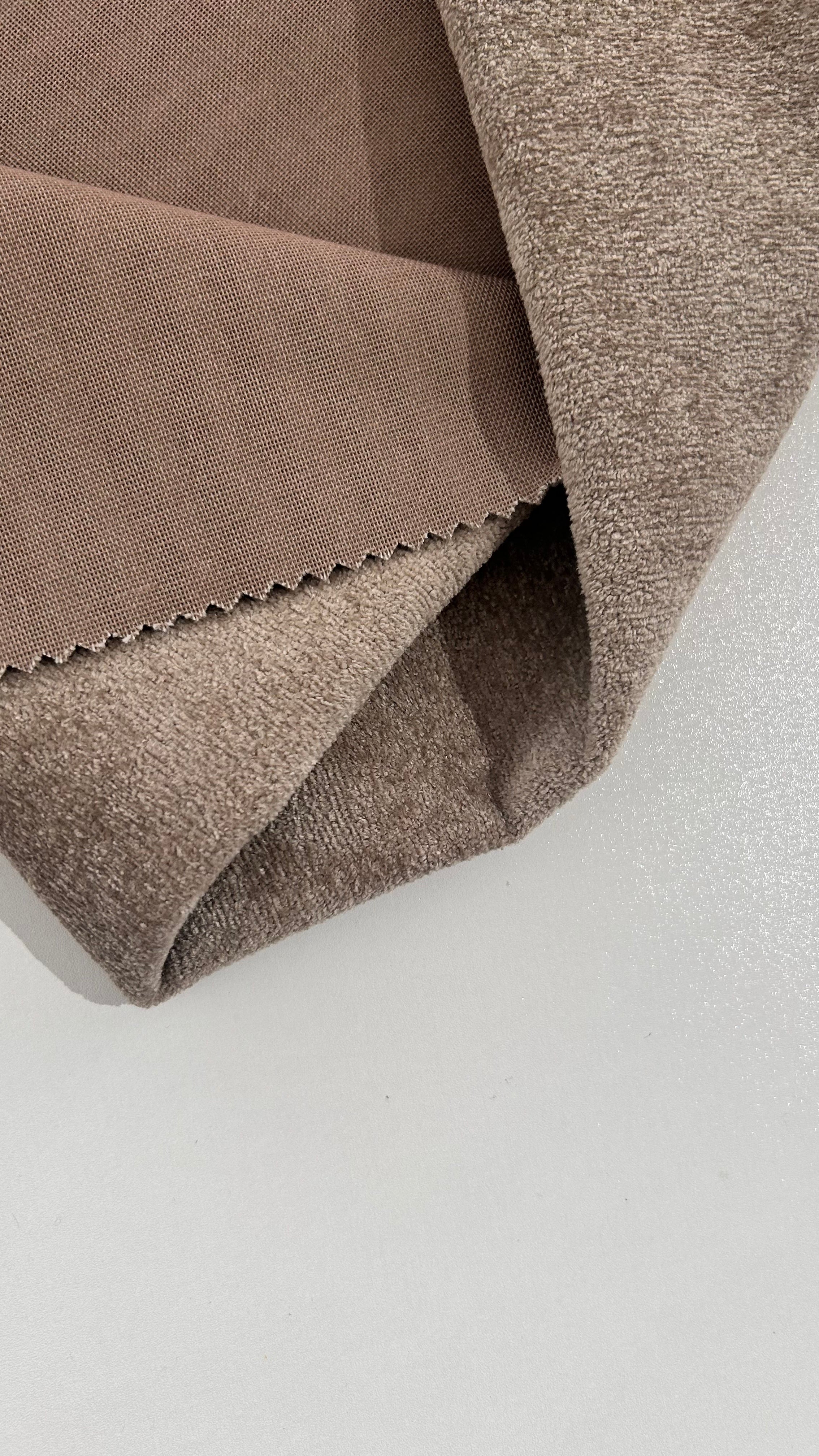 AURA Velvet Fabric Knitted Fabric Jacquard – 340gsm, 56" Wide, 29 Colors Langsum Fabric