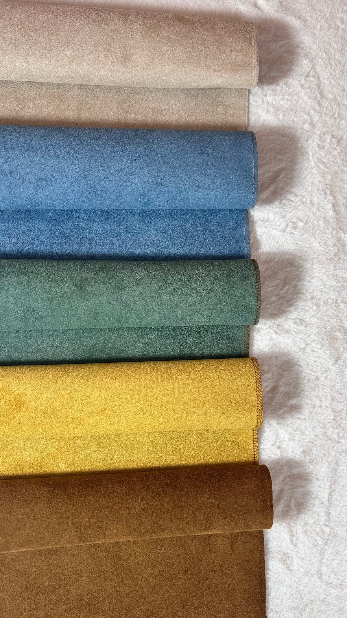 ALFA M Suede-Look Upholstery Fabric Langsum Fabric