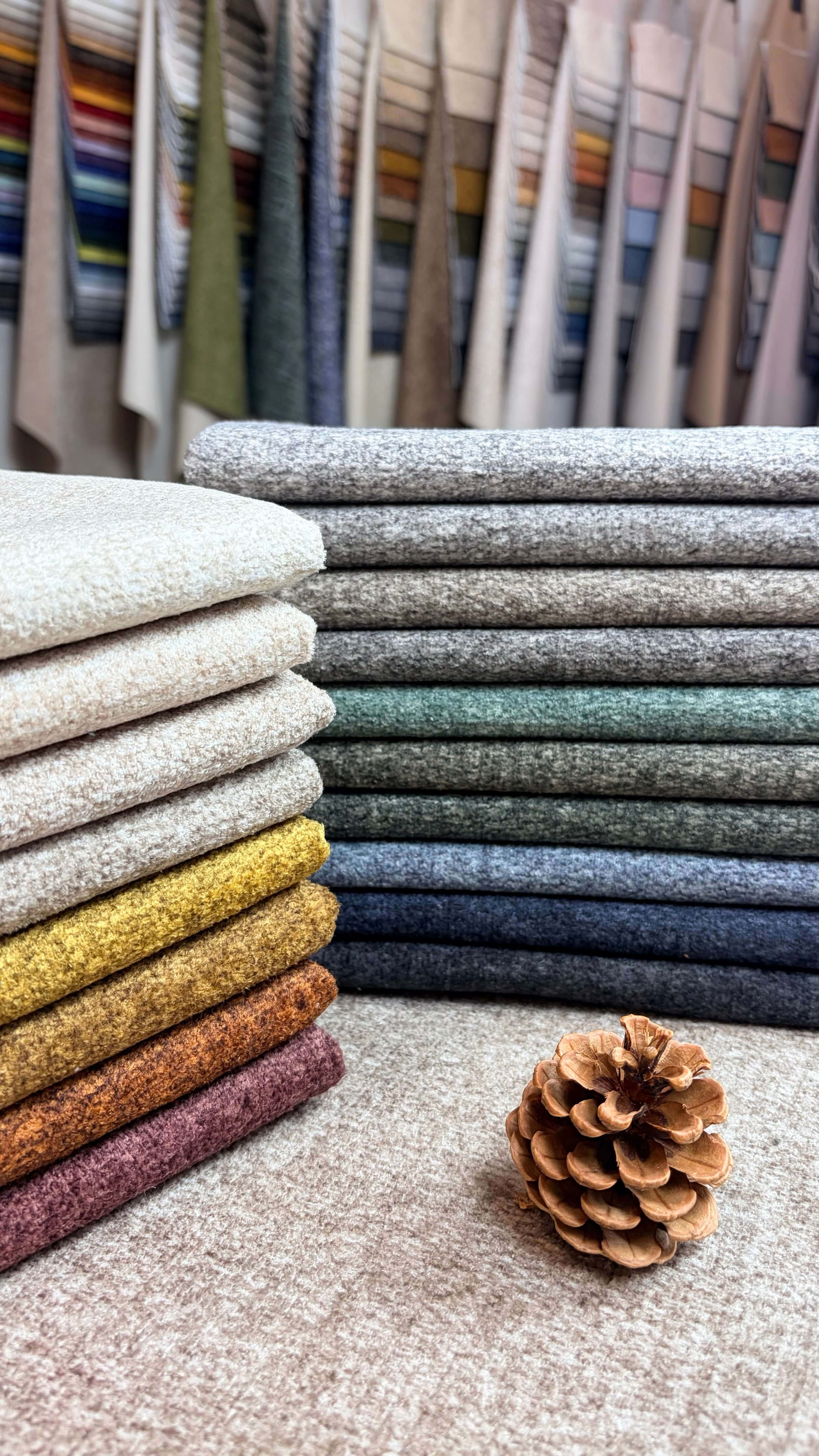 VIOLA Textured Polyester Upholstery Fabric – 440gsm, 56" Wide, 19 Colors Langsum Fabric