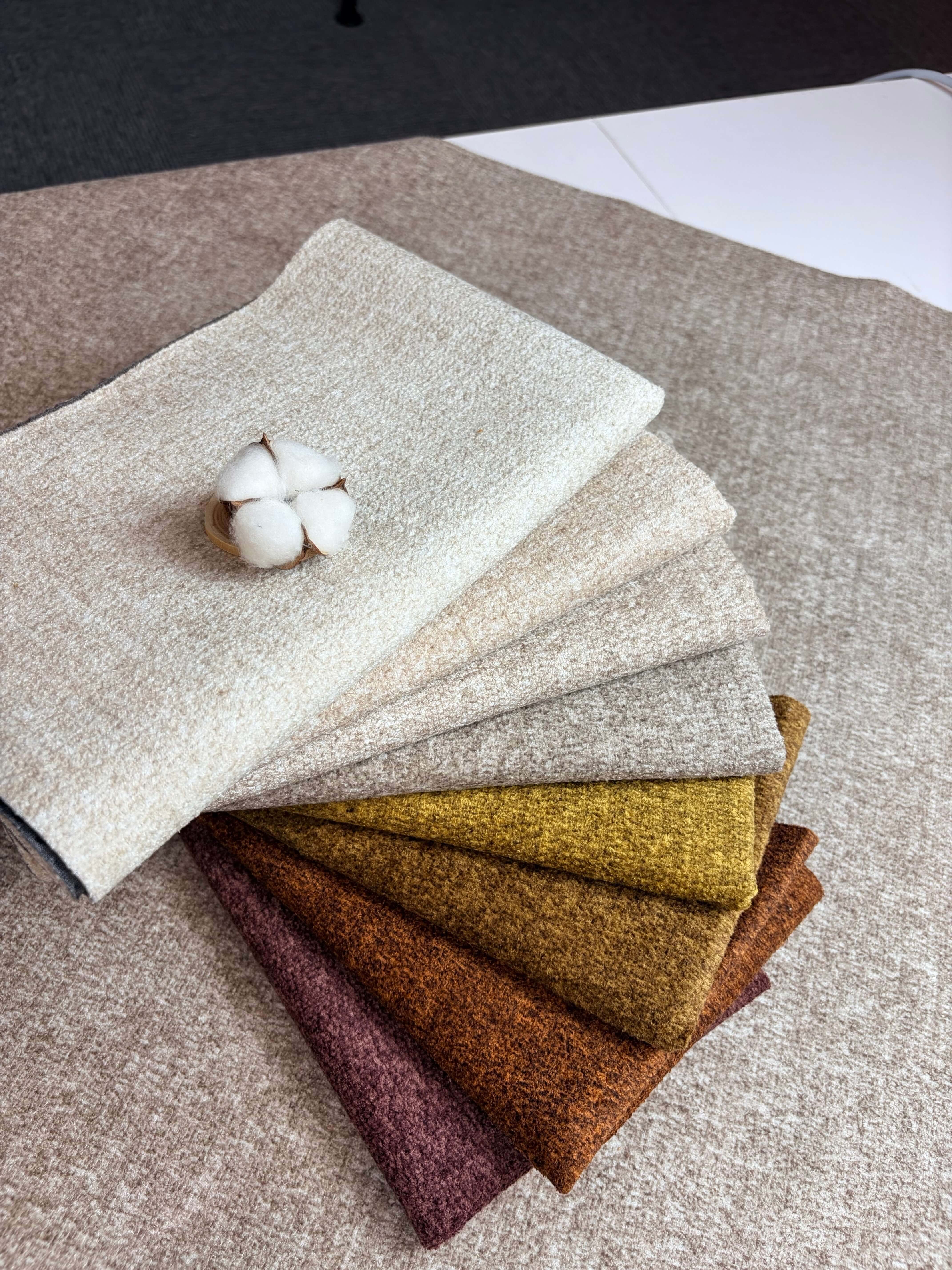 VIOLA Textured Polyester Upholstery Fabric – 440gsm, 56" Wide, 19 Colors Langsum Fabric