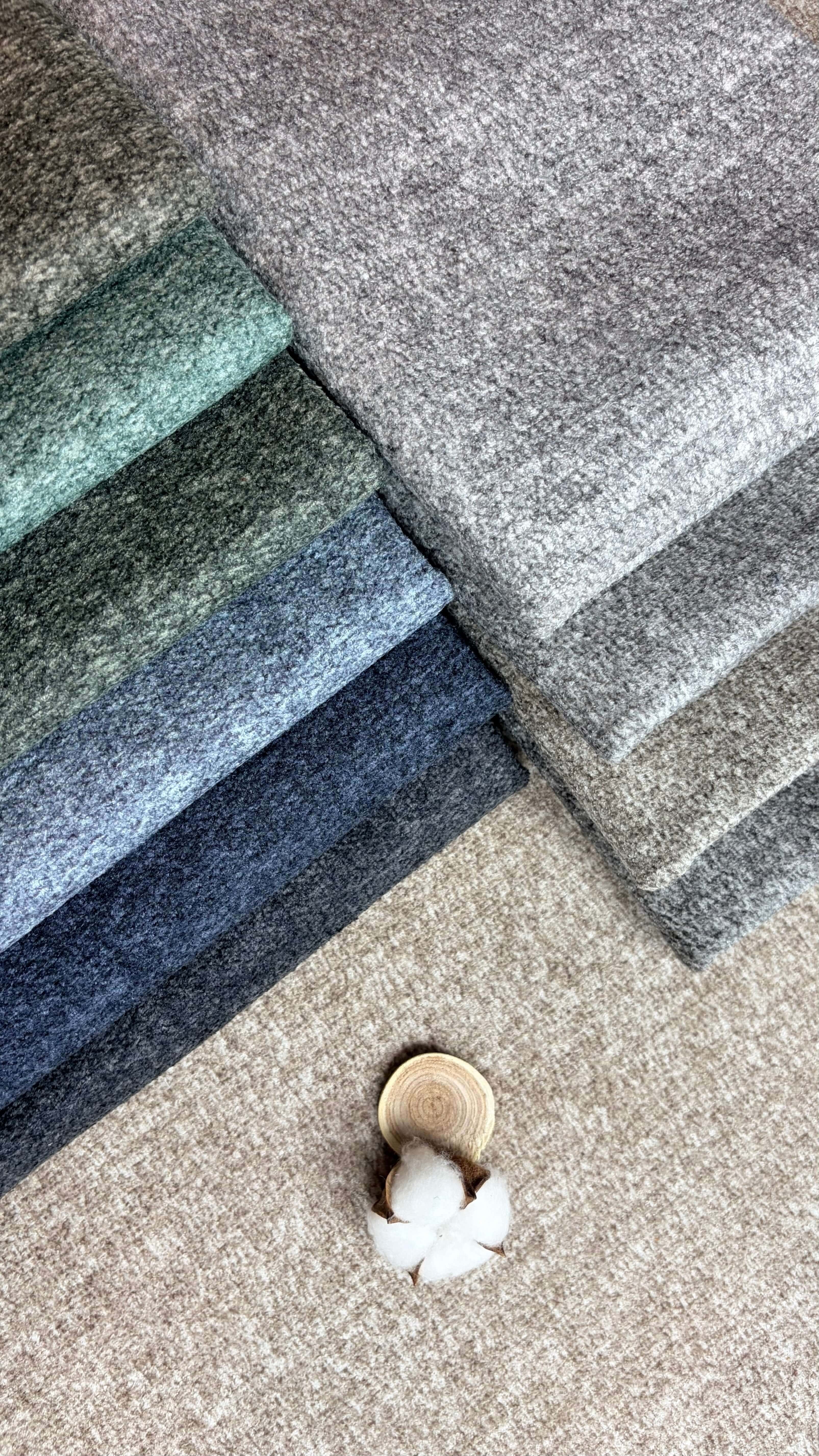 VIOLA Textured Polyester Upholstery Fabric – 440gsm, 56" Wide, 19 Colors Langsum Fabric