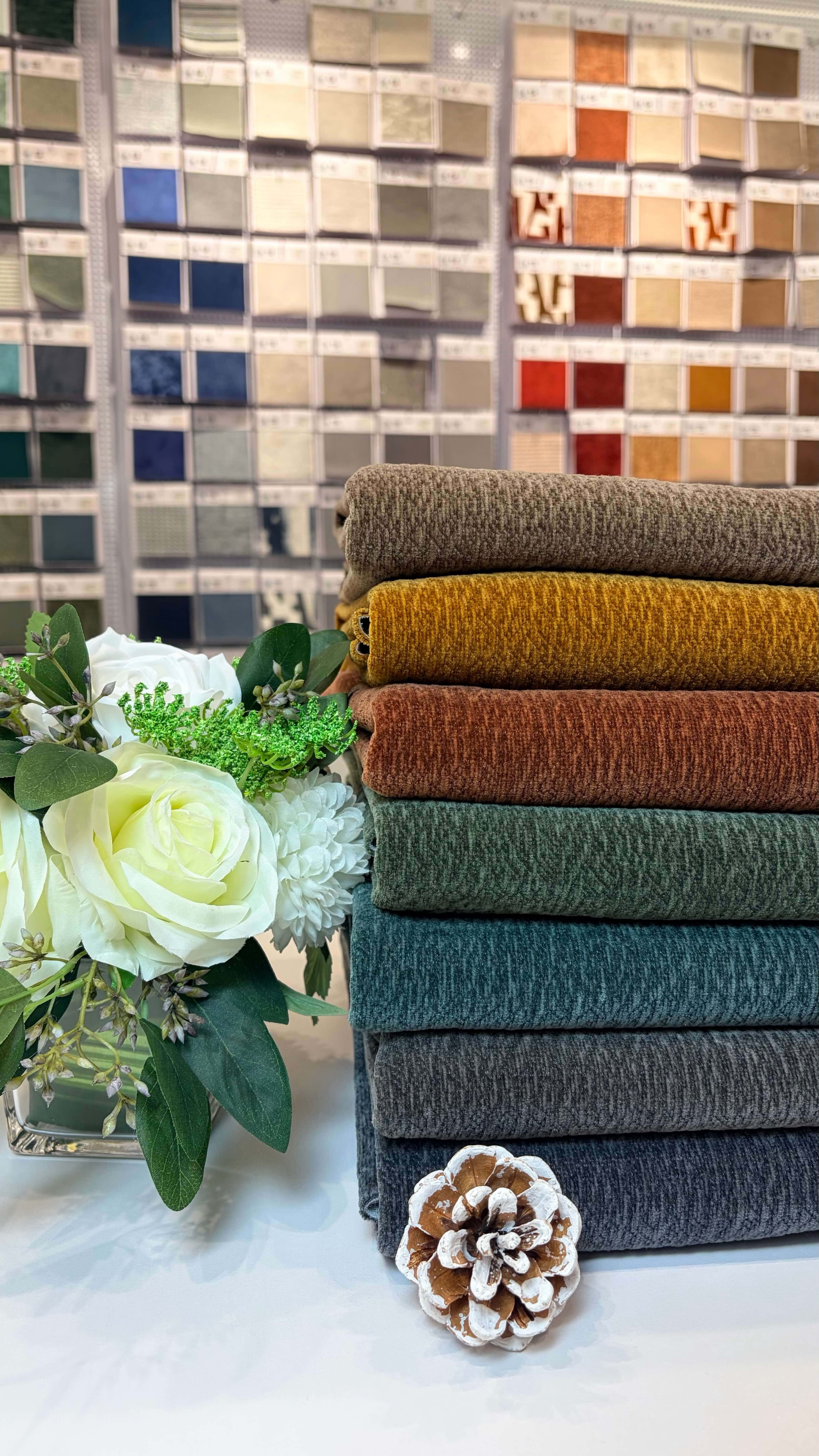 STARRY Textured Polyester Upholstery Fabric – 520±20gsm, 56" Wide, 12 Colors Langsum Fabric