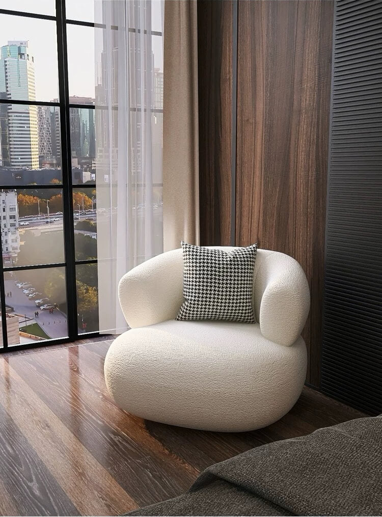 ADAM Boucle Fabric Polyester Upholstery Fabric– 530gsm, 56" Wide, 16 Colors Langsum Fabric