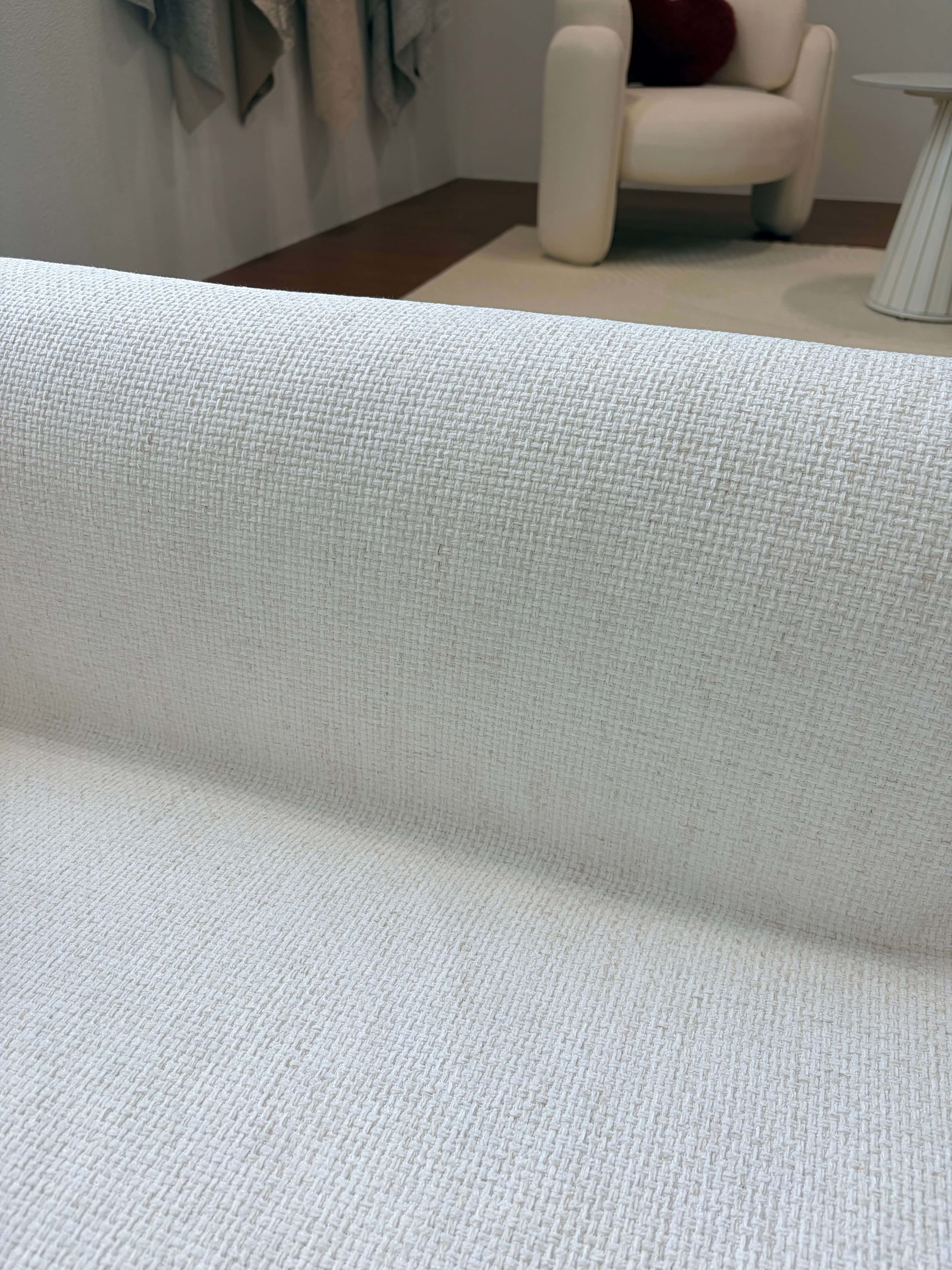 REKTOR Linen Look Fabric Polyester Upholstery Fabric – 900gsm, 56" Wide, 9 Colors Langsum Fabric