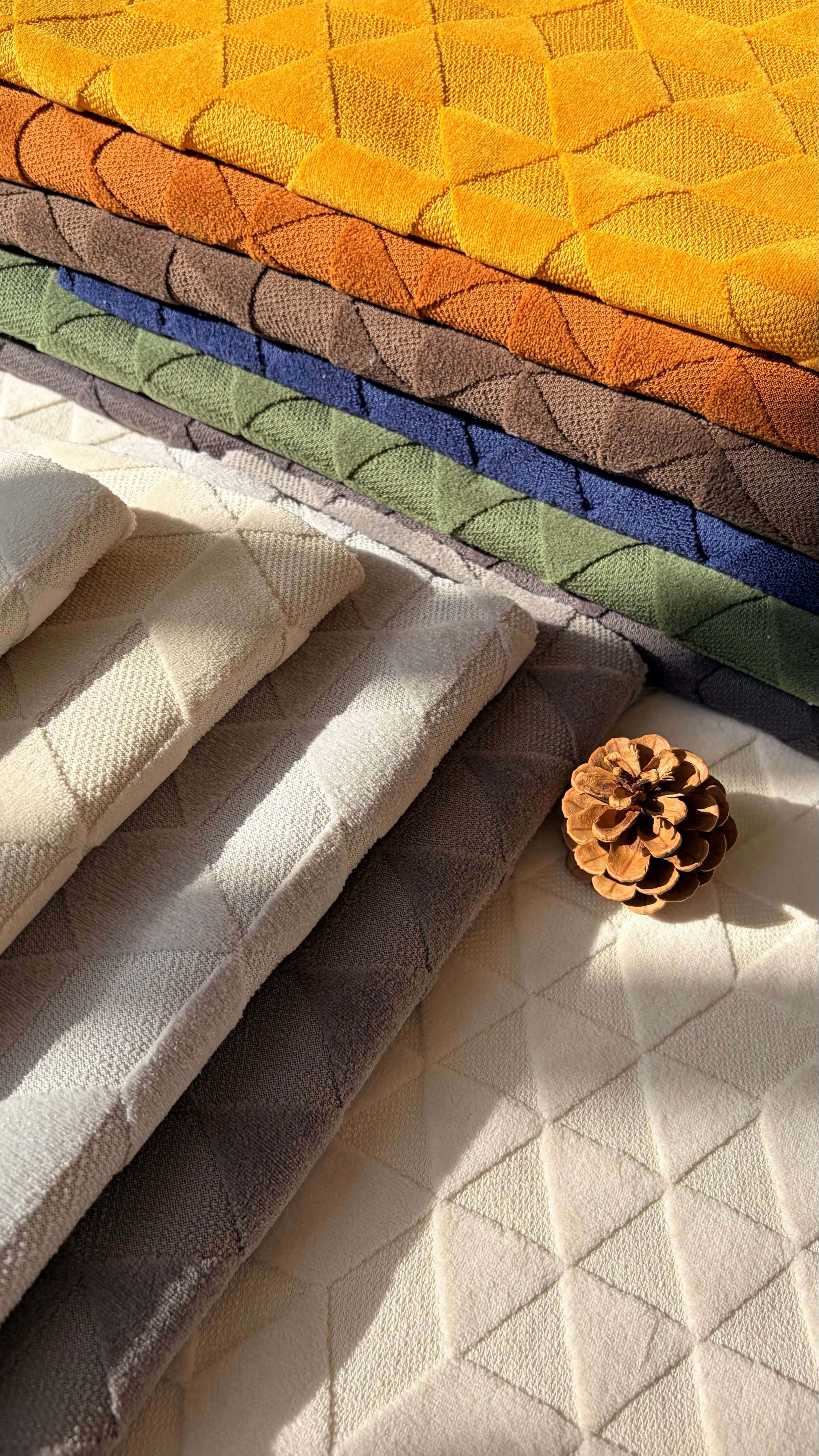 DANICA Textured Polyester Upholstery Fabric – 480gsm, 56" Wide, 12 Colors Langsum Fabric