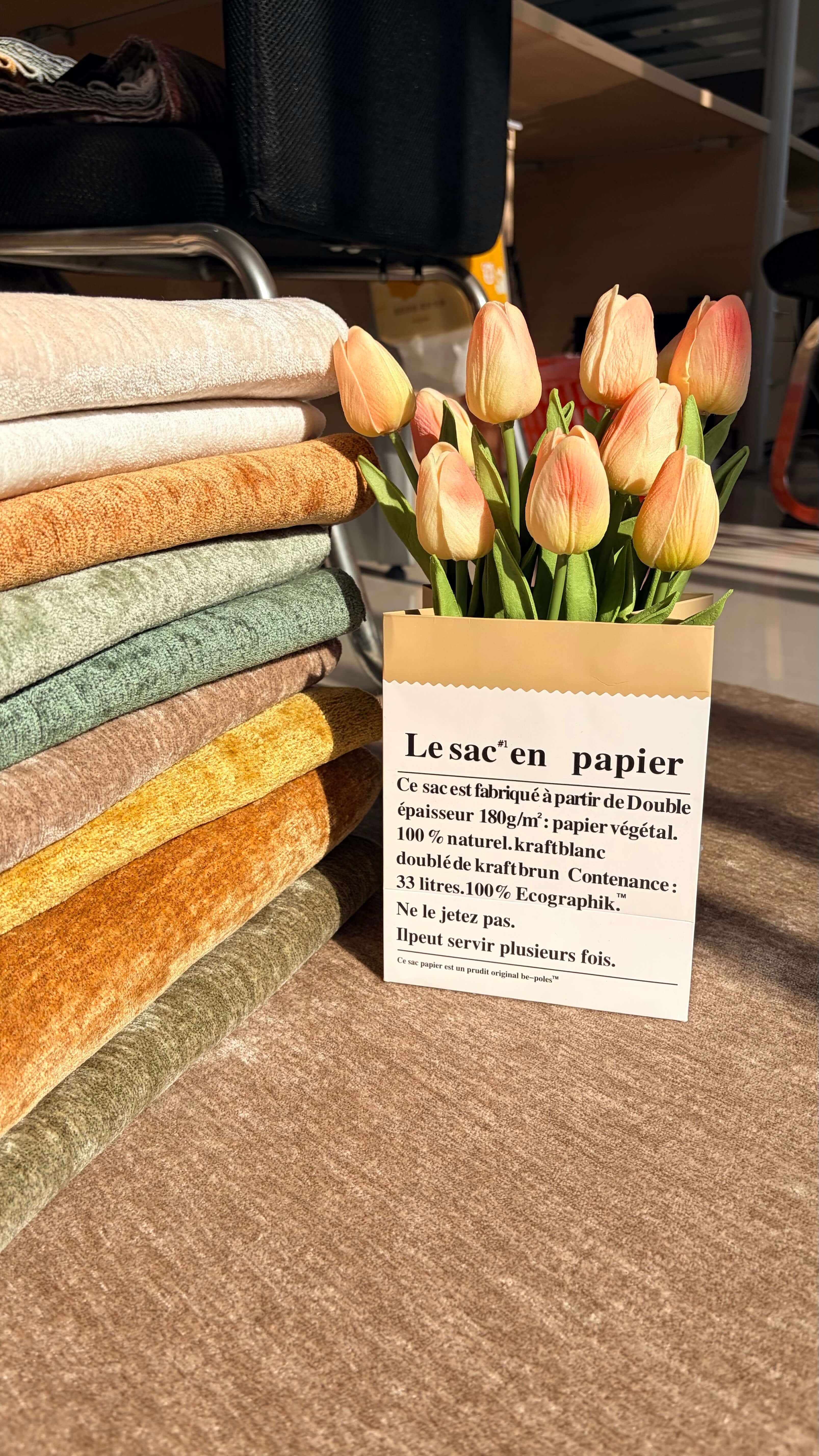 MEADOW H Chenille Fabric Woven Jacquard Fabric – 410gsm, 56" Wide, 15 Colors Langsum Fabric
