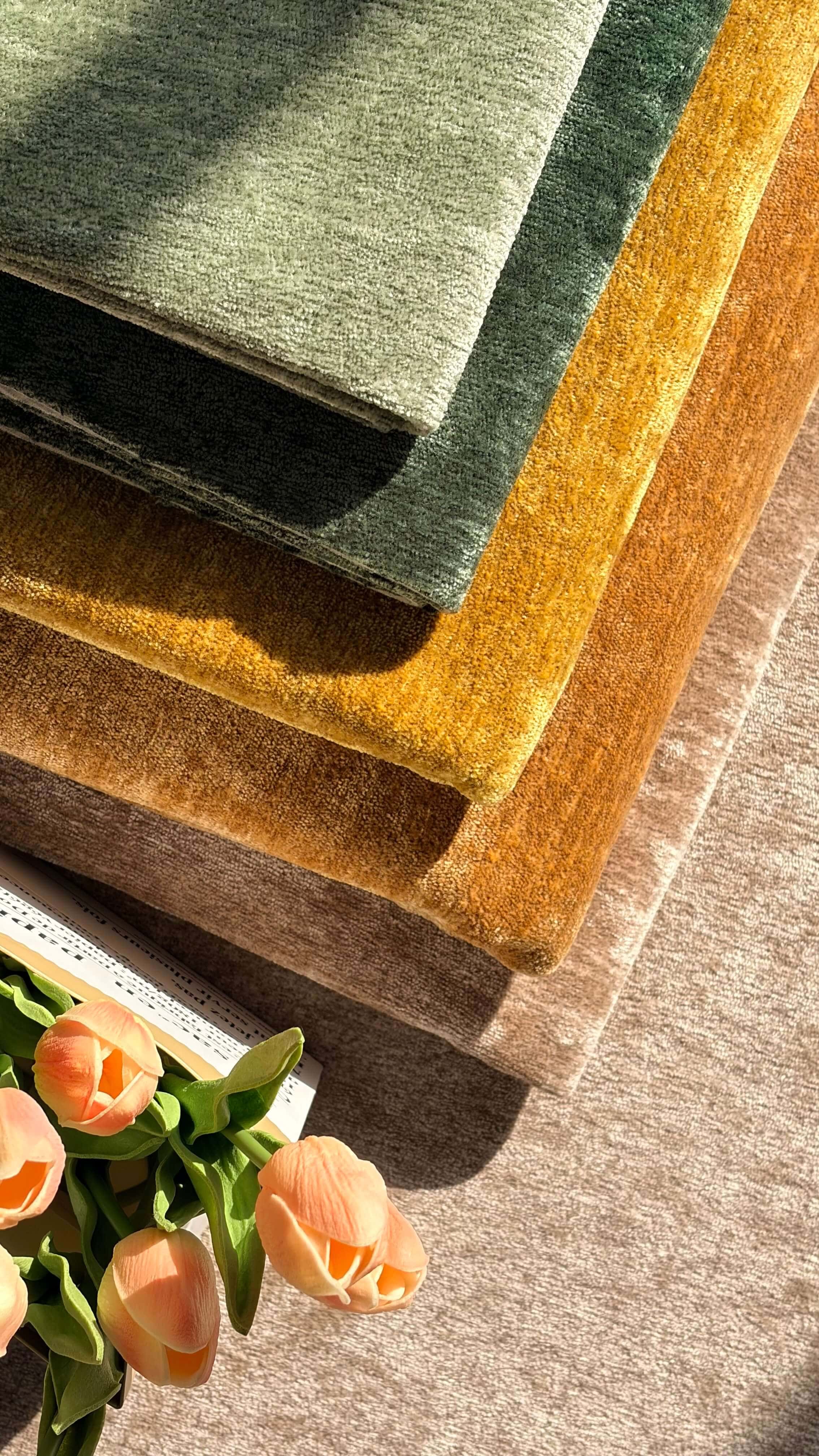 MEADOW H Chenille Fabric Woven Jacquard Fabric – 410gsm, 56" Wide, 15 Colors Langsum Fabric