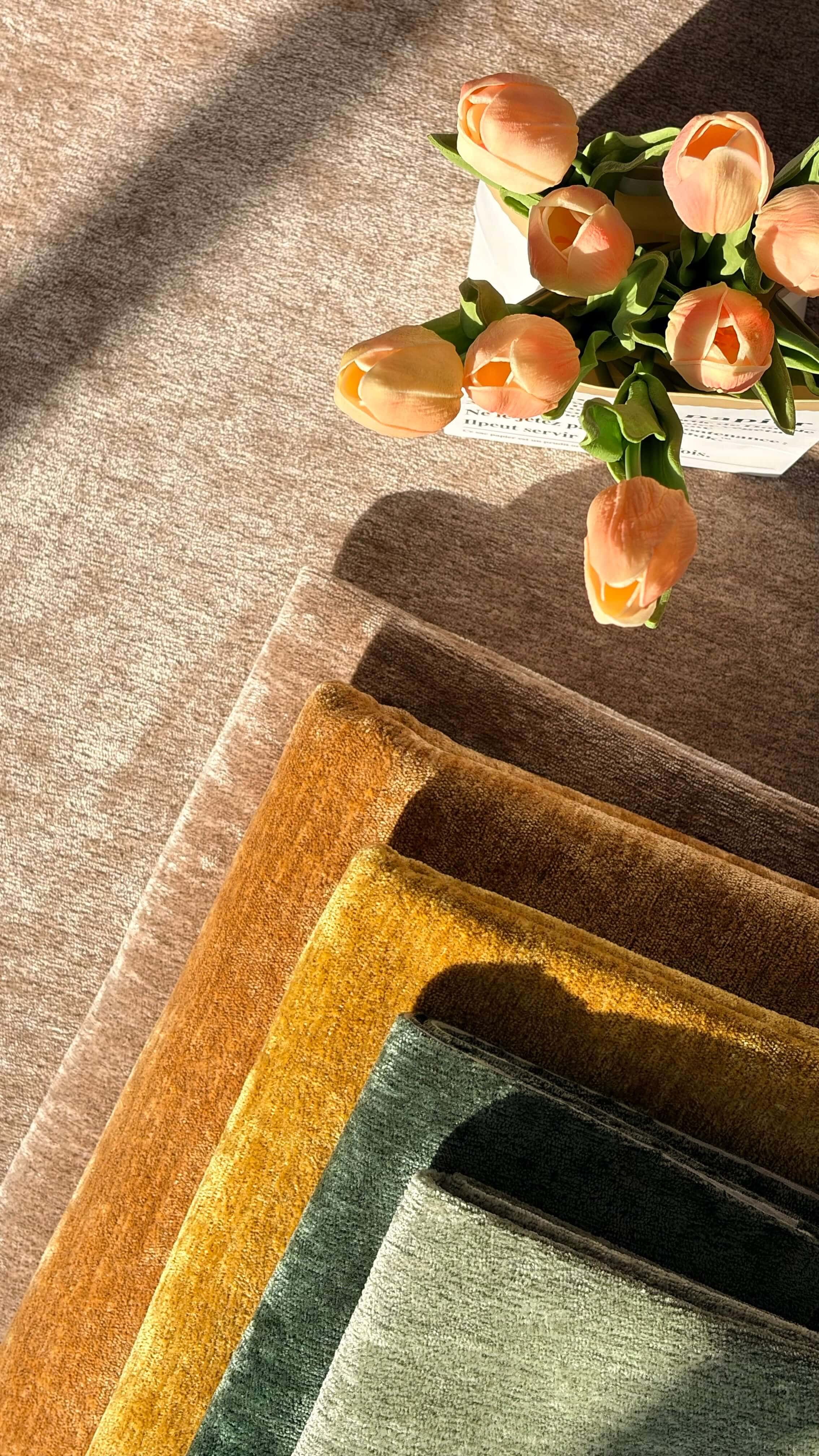 MEADOW H Chenille Fabric Woven Jacquard Fabric – 410gsm, 56" Wide, 15 Colors Langsum Fabric