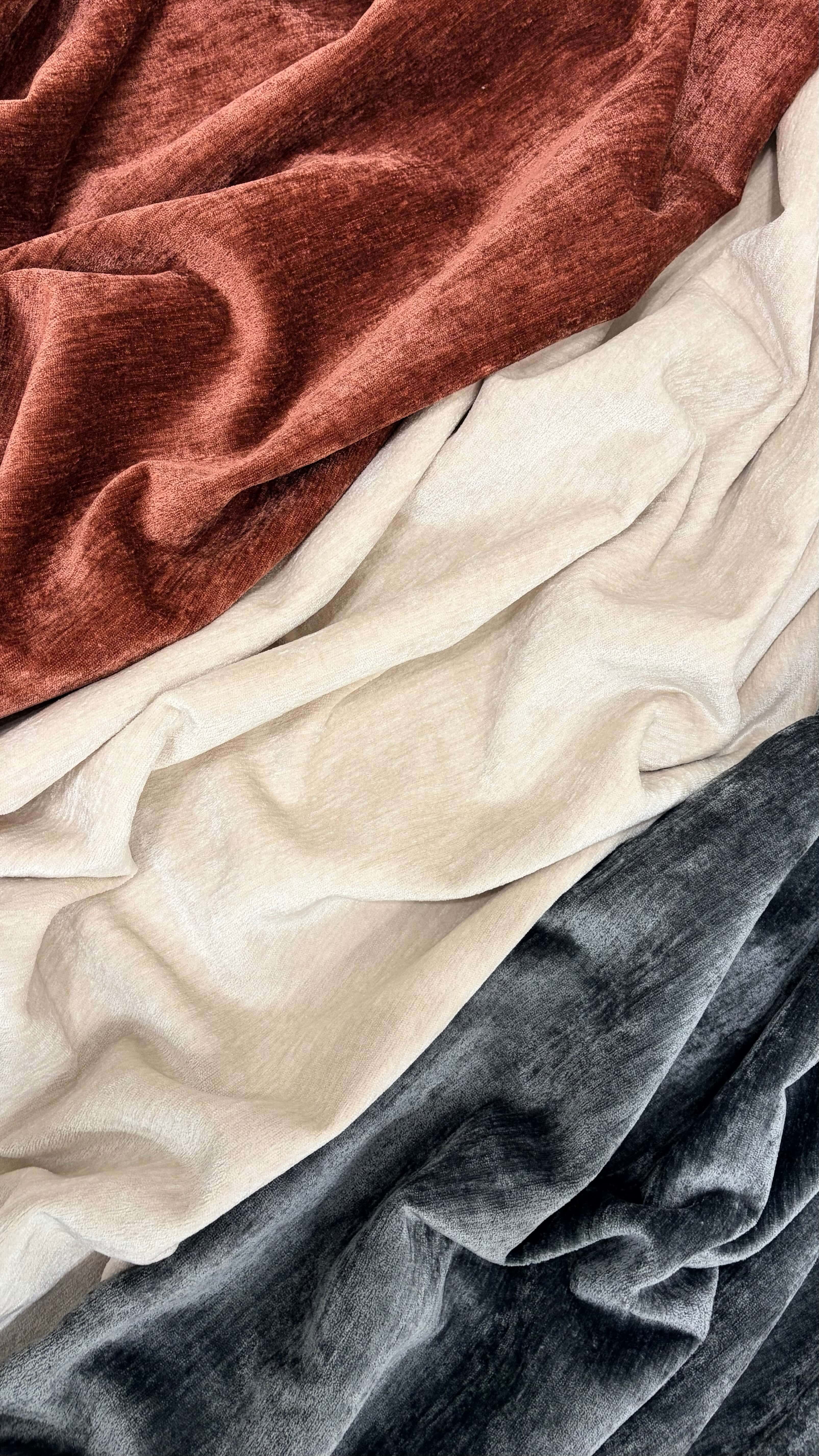 CULLEN Chenille Fabric Woven Jacquard Fabric – 370gsm, 56" Wide, 10 Colors Langsum Fabric