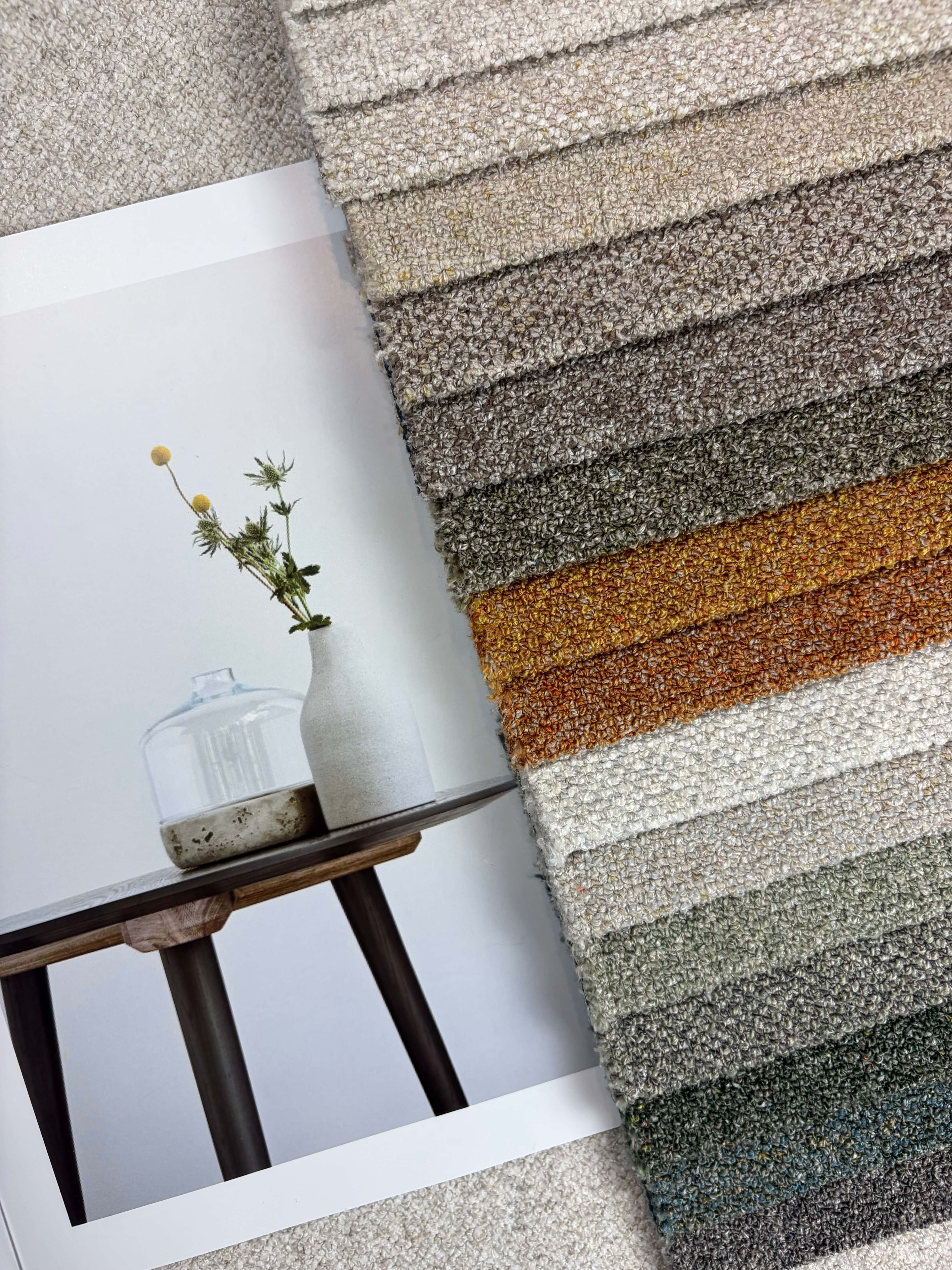 LACINA Boucle Fabric Polyester Upholstery Fabric – 620gsm, 57" Wide, 16 Colors Langsum Fabric