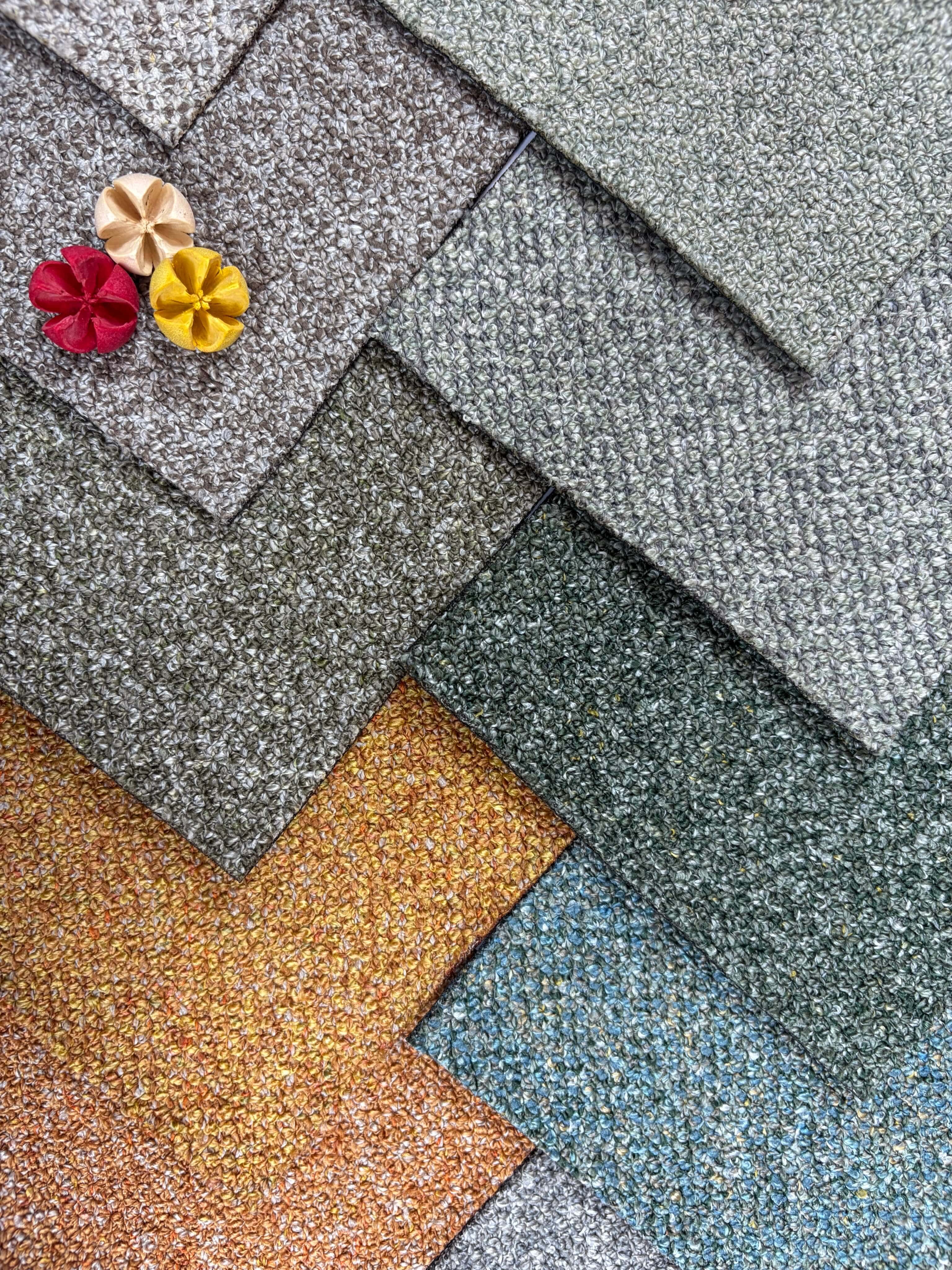 LACINA Boucle Fabric Polyester Upholstery Fabric – 620gsm, 57" Wide, 16 Colors Langsum Fabric