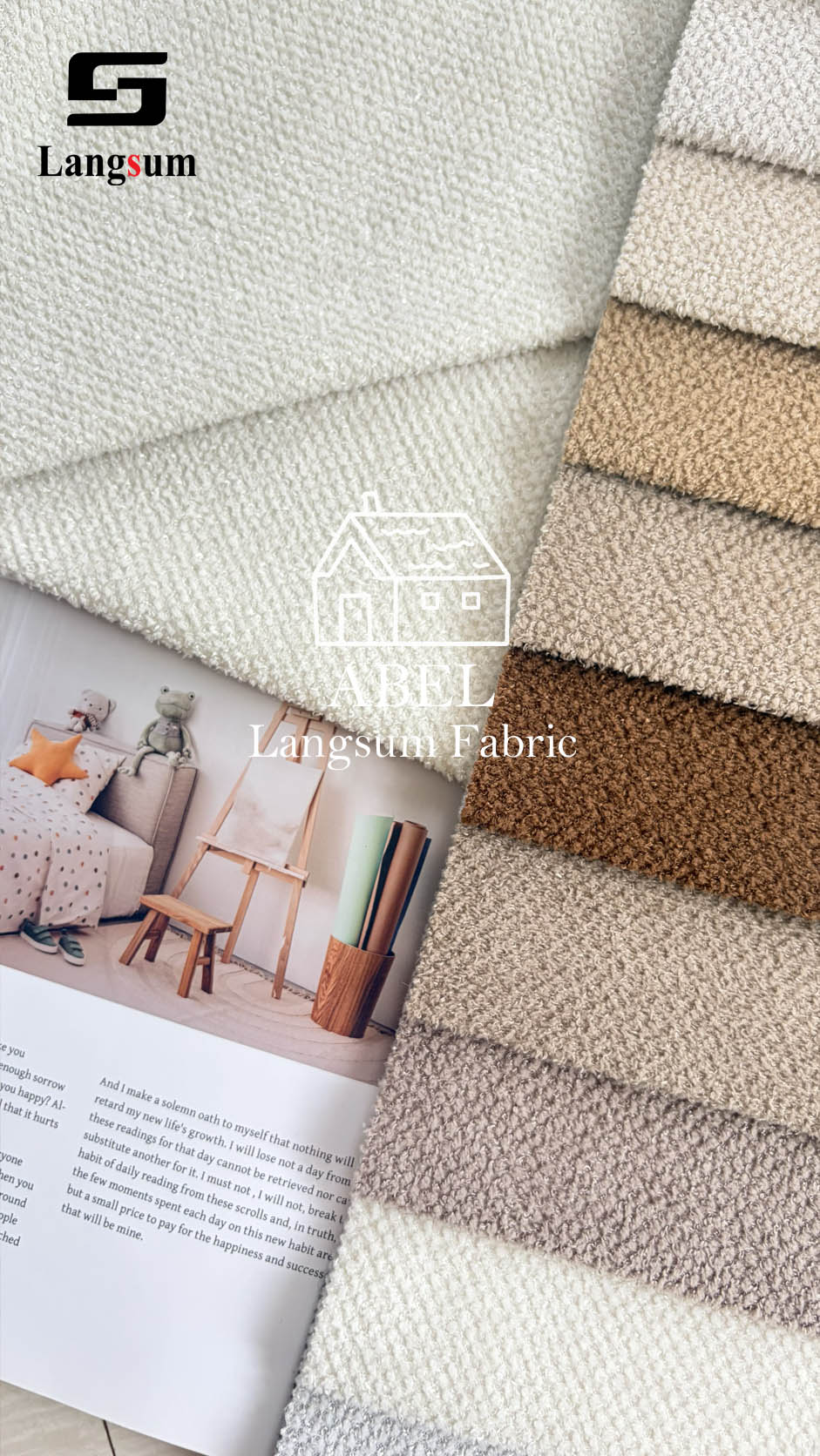 ABEL Fabric – 280gsm, 56" Wide, 12 Colors Langsum Fabric