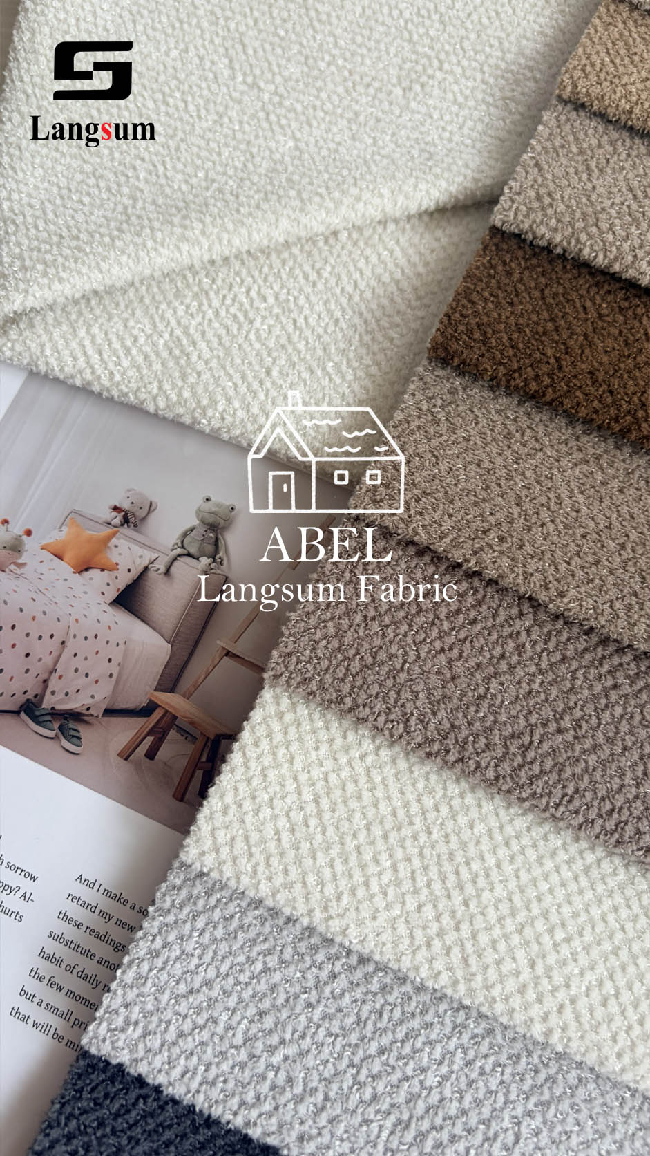 ABEL Fabric – 280gsm, 56" Wide, 12 Colors Langsum Fabric