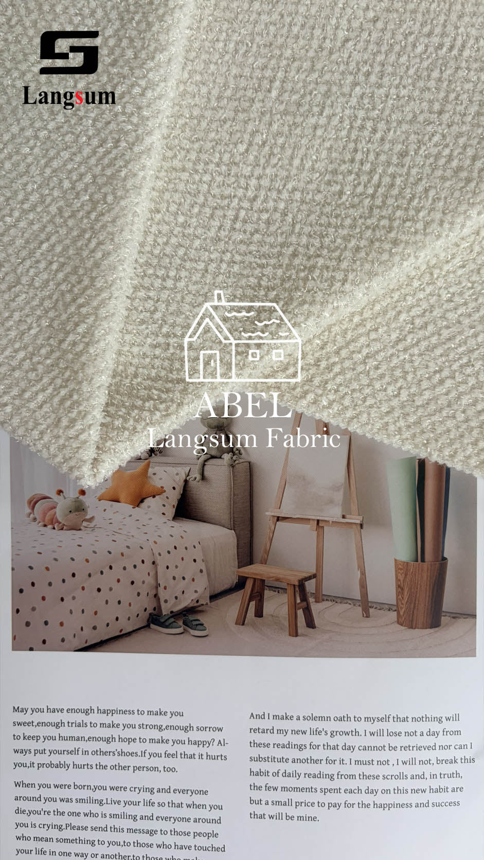 ABEL Fabric – 280gsm, 56" Wide, 12 Colors Langsum Fabric