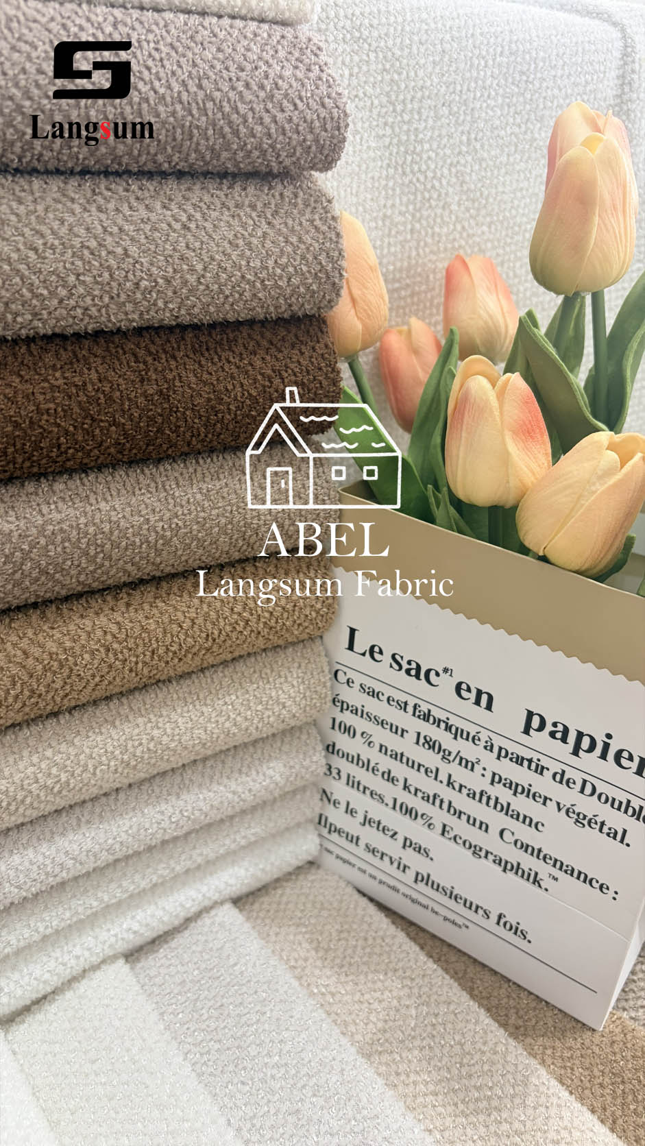ABEL Fabric – 280gsm, 56" Wide, 12 Colors Langsum Fabric