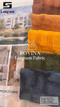 ROVINA Textured Polyester Upholstery Fabric – 16 Colors