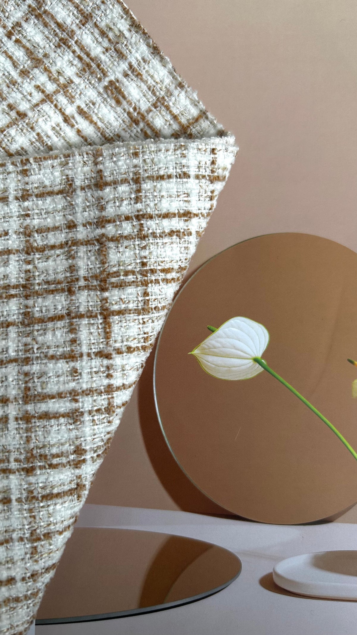 NORTON Grid-Textured Upholstery Fabric Langsum Fabric