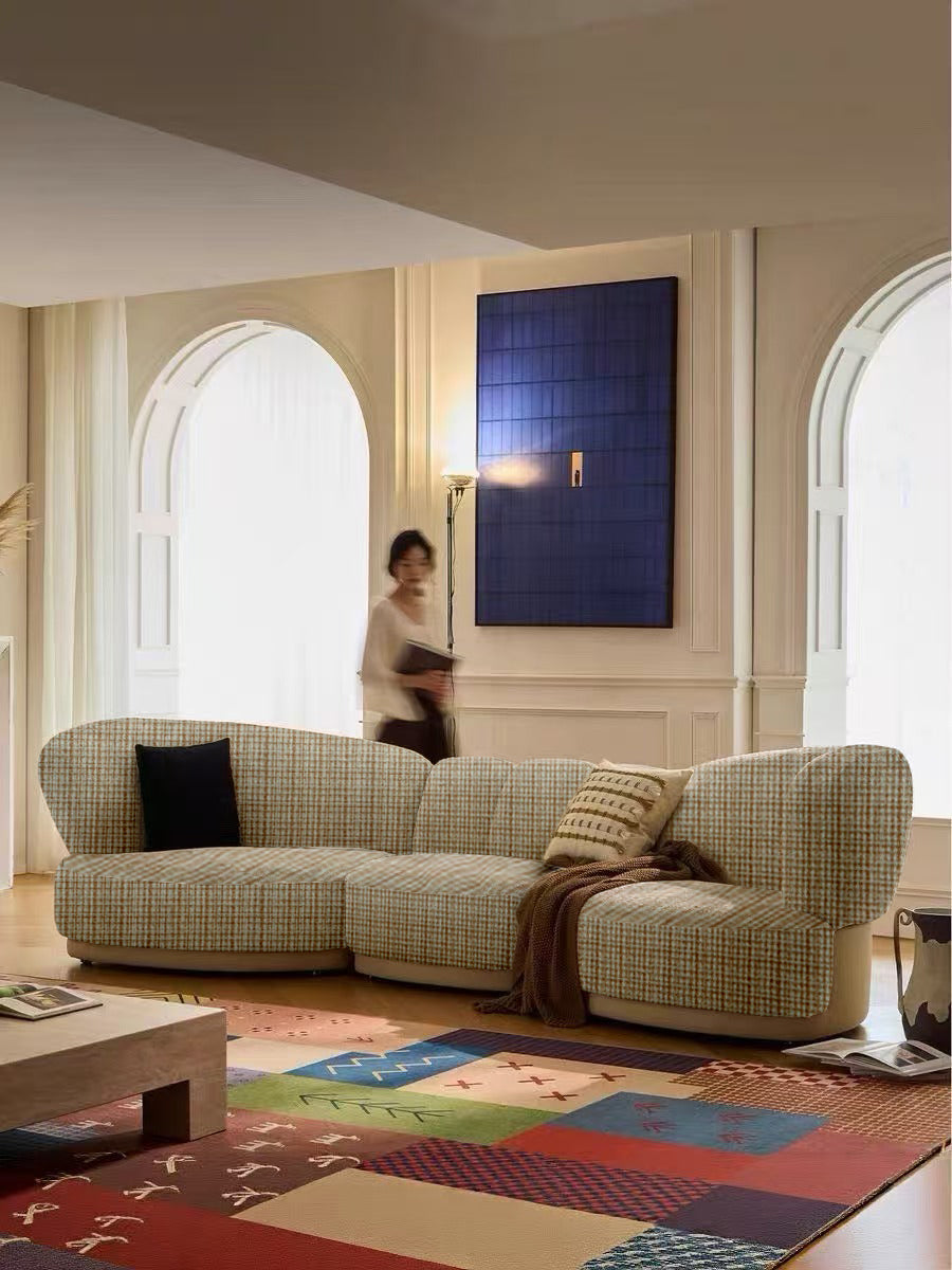 NORTON Grid-Textured Upholstery Fabric Langsum Fabric
