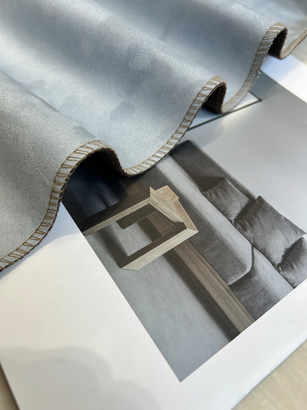 PLAIN SUDED Smooth-Texture Upholstery Fabric Langsum Fabric