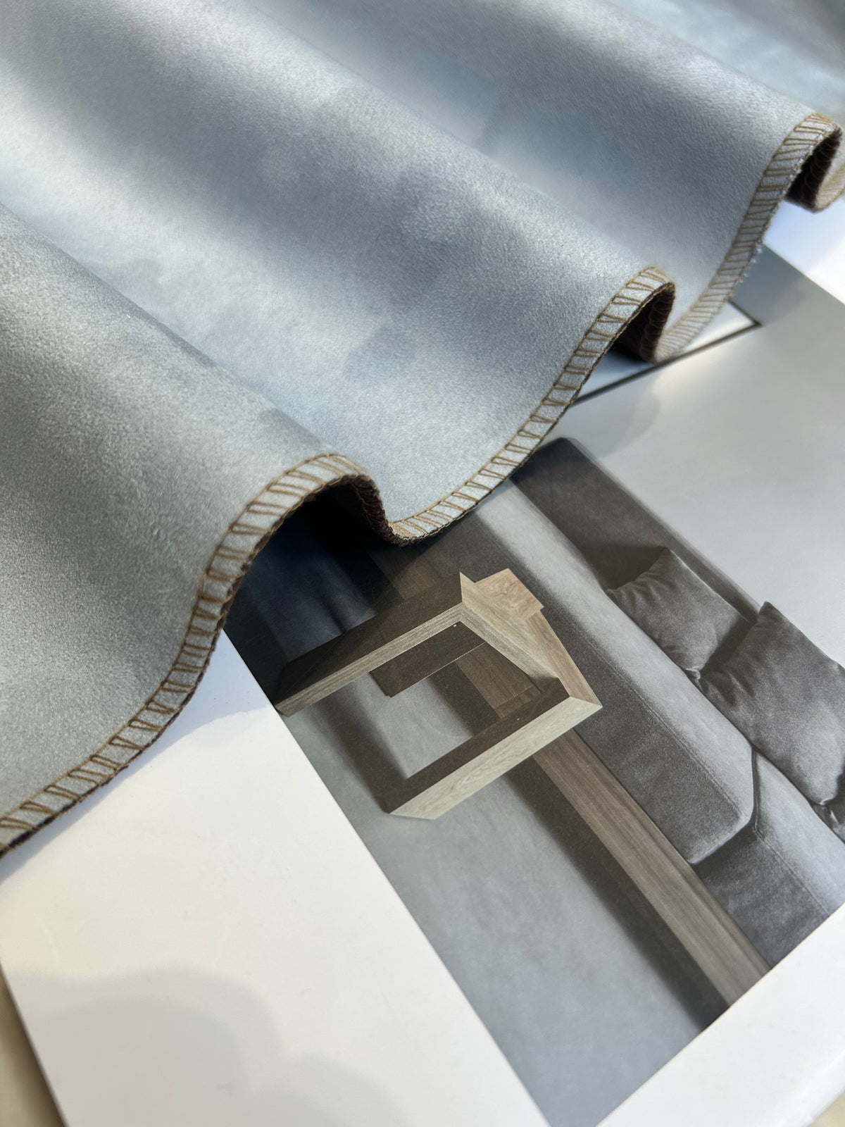 PLAIN SUDED Smooth-Texture Upholstery Fabric Langsum Fabric
