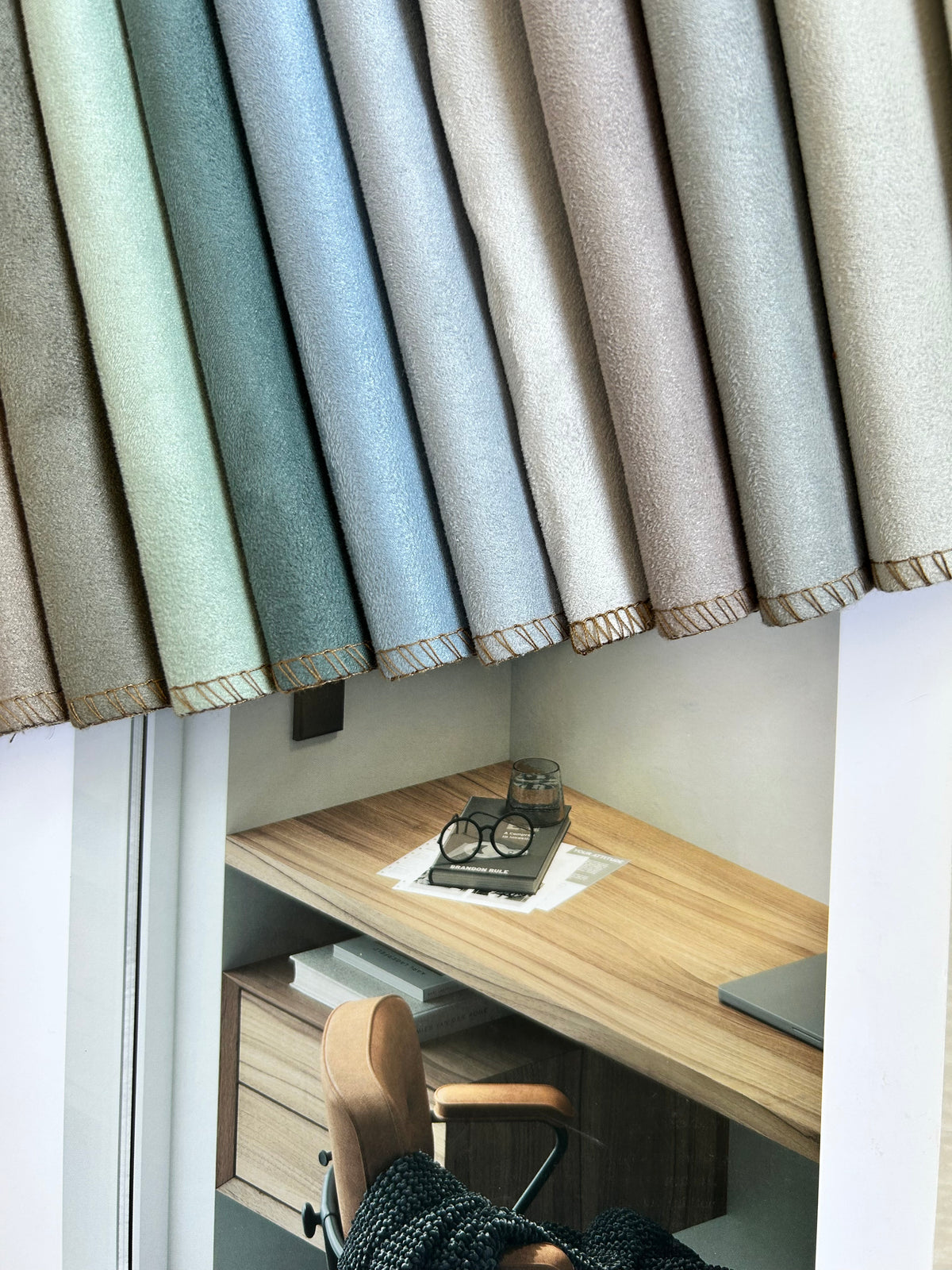 PLAIN SUDED Smooth-Texture Upholstery Fabric Langsum Fabric