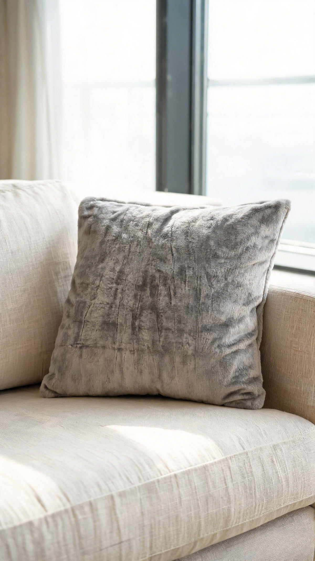 SHADOWN Long-Pile-Look Upholstery Fabric Langsum Fabric