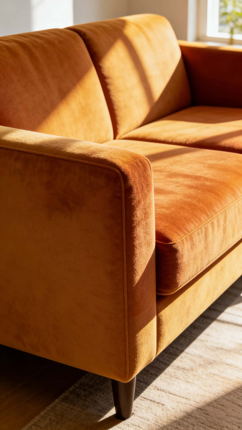 HALO Suede Fabric  Textured Polyester Upholstery Fabric – 450 gsm, 56
