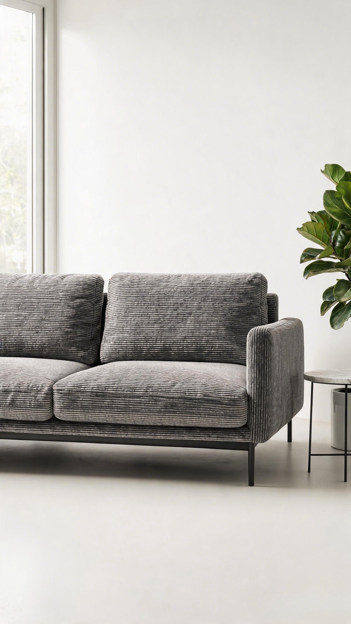 STELLIA Ribbed-Texture Upholstery Fabric Langsum Fabric
