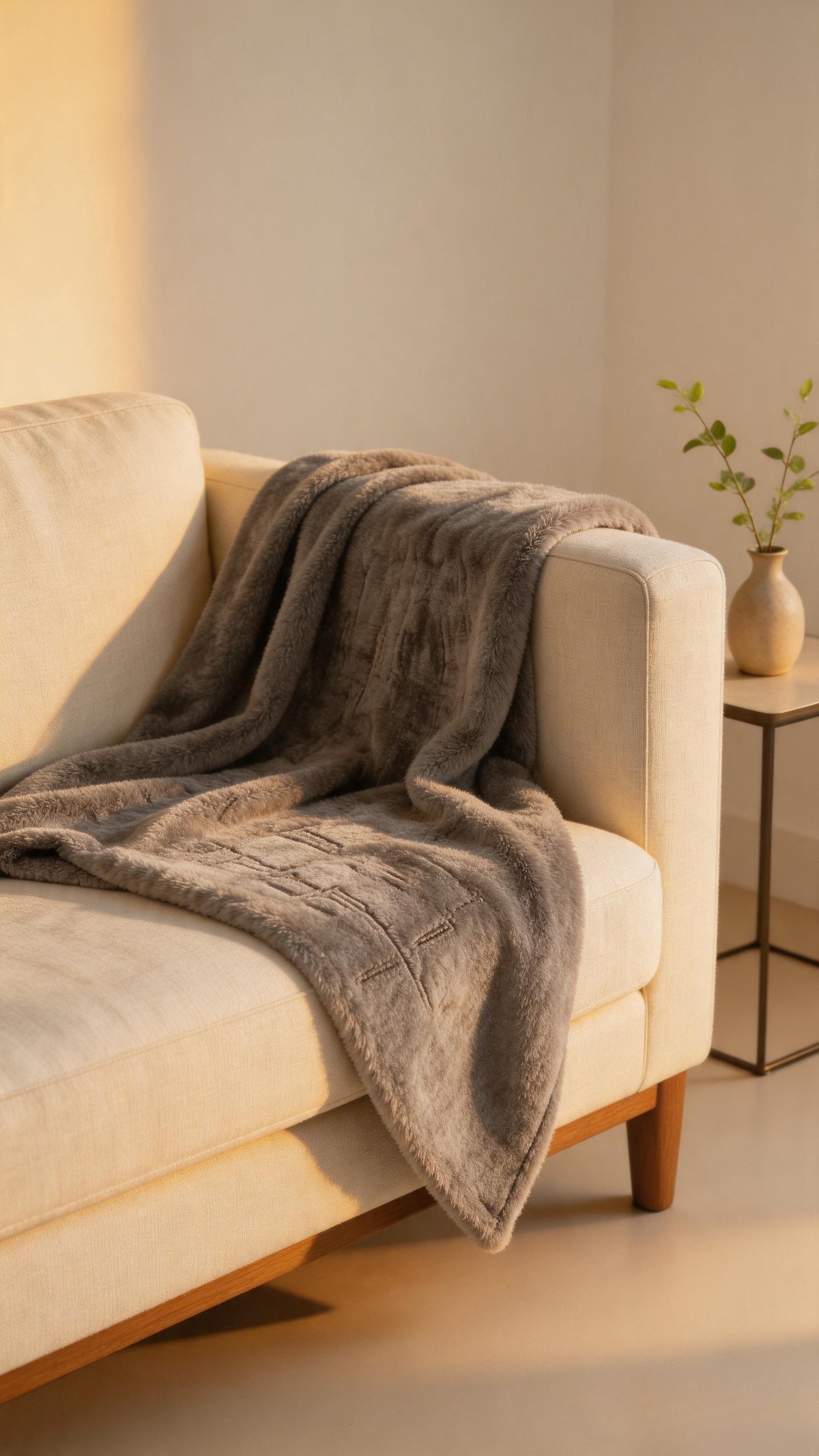 SHADOWN Long-Pile-Look Upholstery Fabric Langsum Fabric