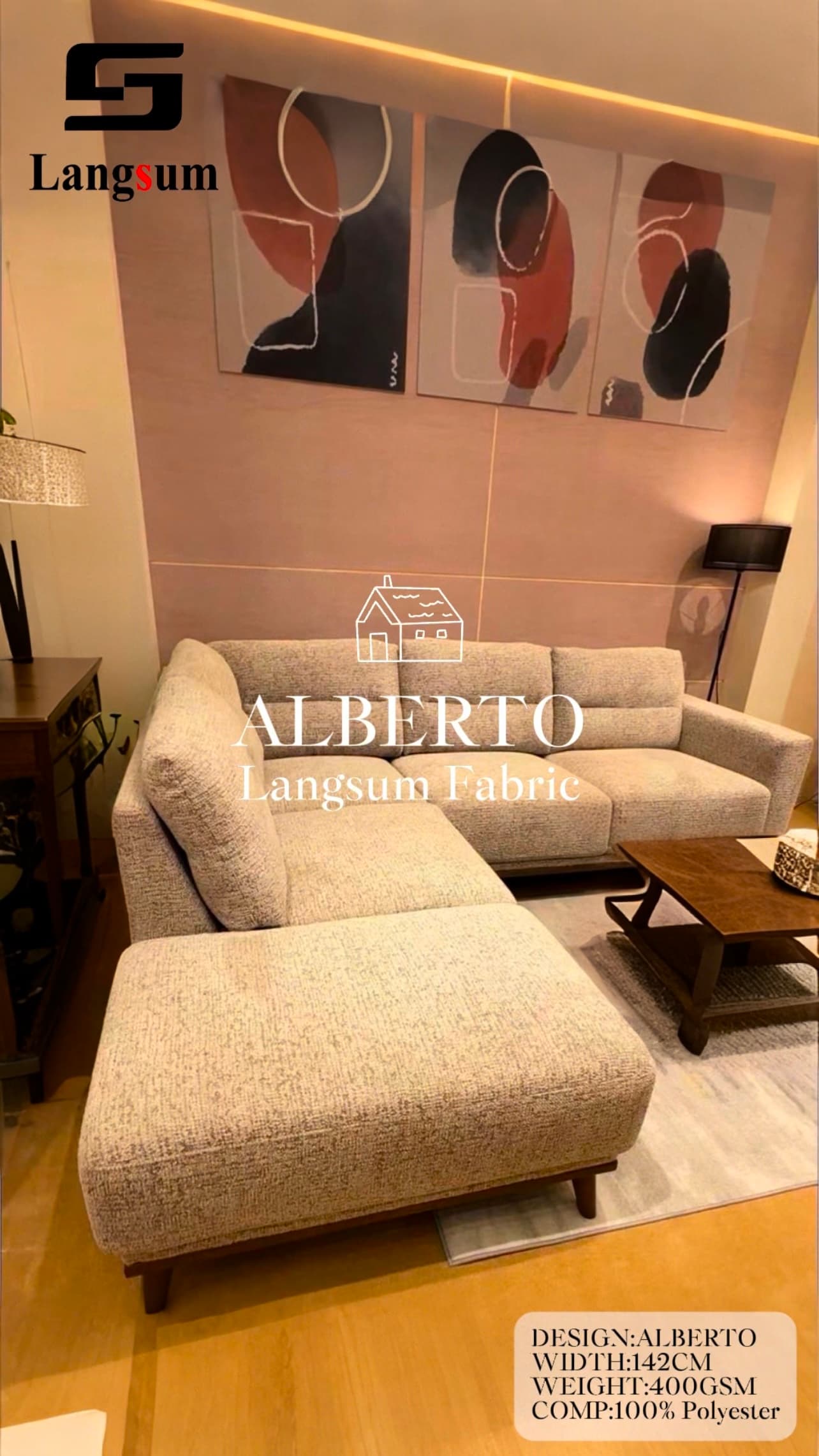 ALBERTO Velvet Fabric Knitted Fabric Jacquard-400gsm, 56" Wide,20 Colors Langsum Fabric