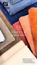 ANAYA H Chenille Fabric Woven Jacquard Fabric – 390gsm, 56" Wide, 15 Colors