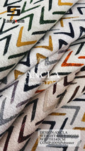 ANCLA Angular-Pattern Polyester Upholstery Fabric – 666±10gsm, 56" Wide