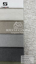 BOUCLE CANADA Loop-Textured Polyester Upholstery Fabric – 250gsm, 56" Wide