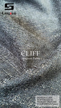 CLIFF Chenille Fabric Woven Jacquard Fabric – 360gsm, 56" Wide, 16 Colors