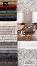 CROIX Chenille Fabric Woven Jacquard – 250gsm, 56" Wide, 30 Colors