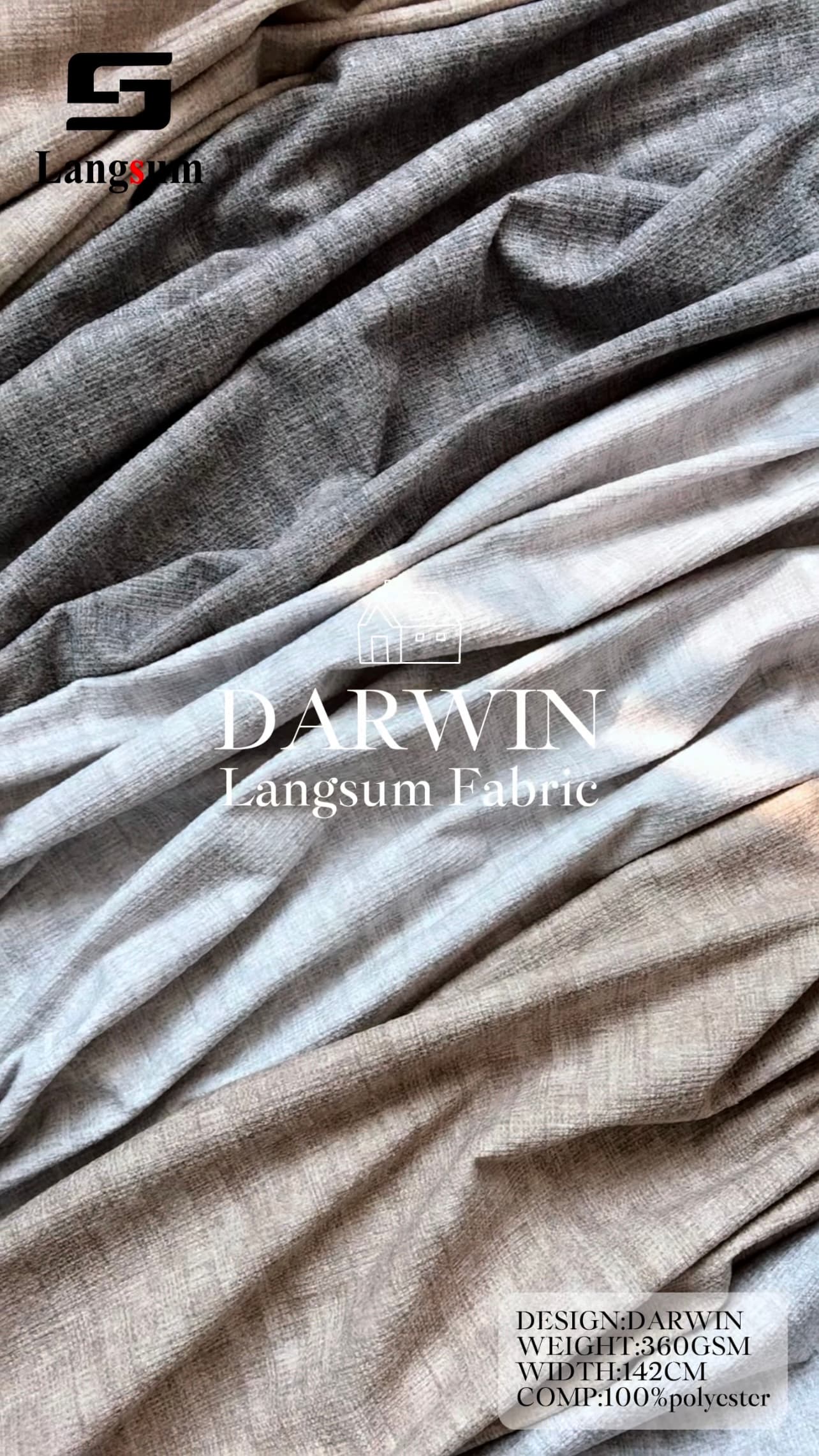DARWIN Velvet Fabric Knitted Fabric Jacquard-360gsm, 56" Wide, 25 Colors Langsum Fabric