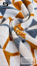 DOOM Chenille Fabric Linen looking fabric Woven Jacquard Fabric – 680gsm, 56" Wide, 8 Colors