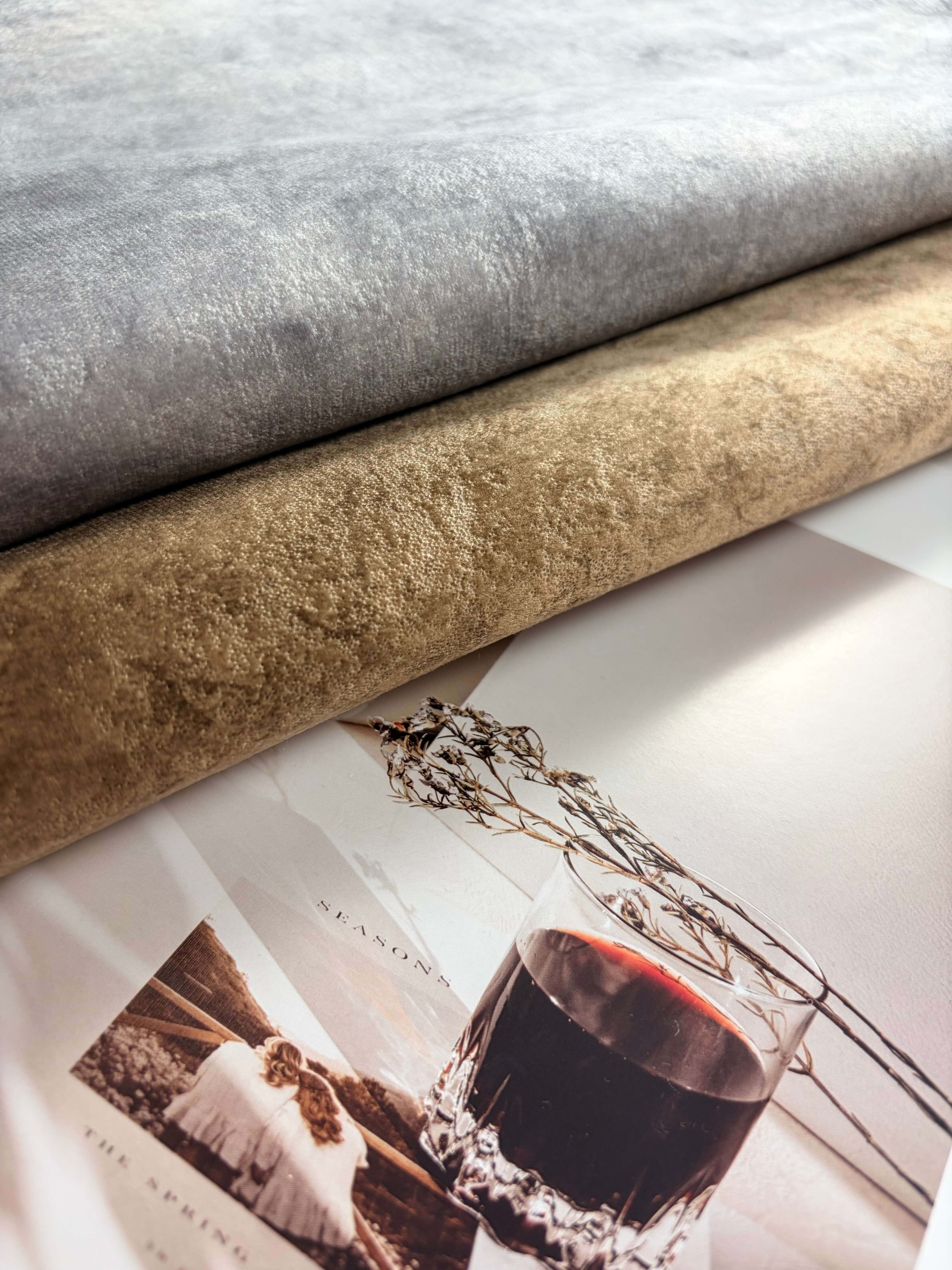 MONACO Textured Polyester Upholstery Fabric – 400±10gsm, 56" Wide, 17 Colors Langsum Fabric