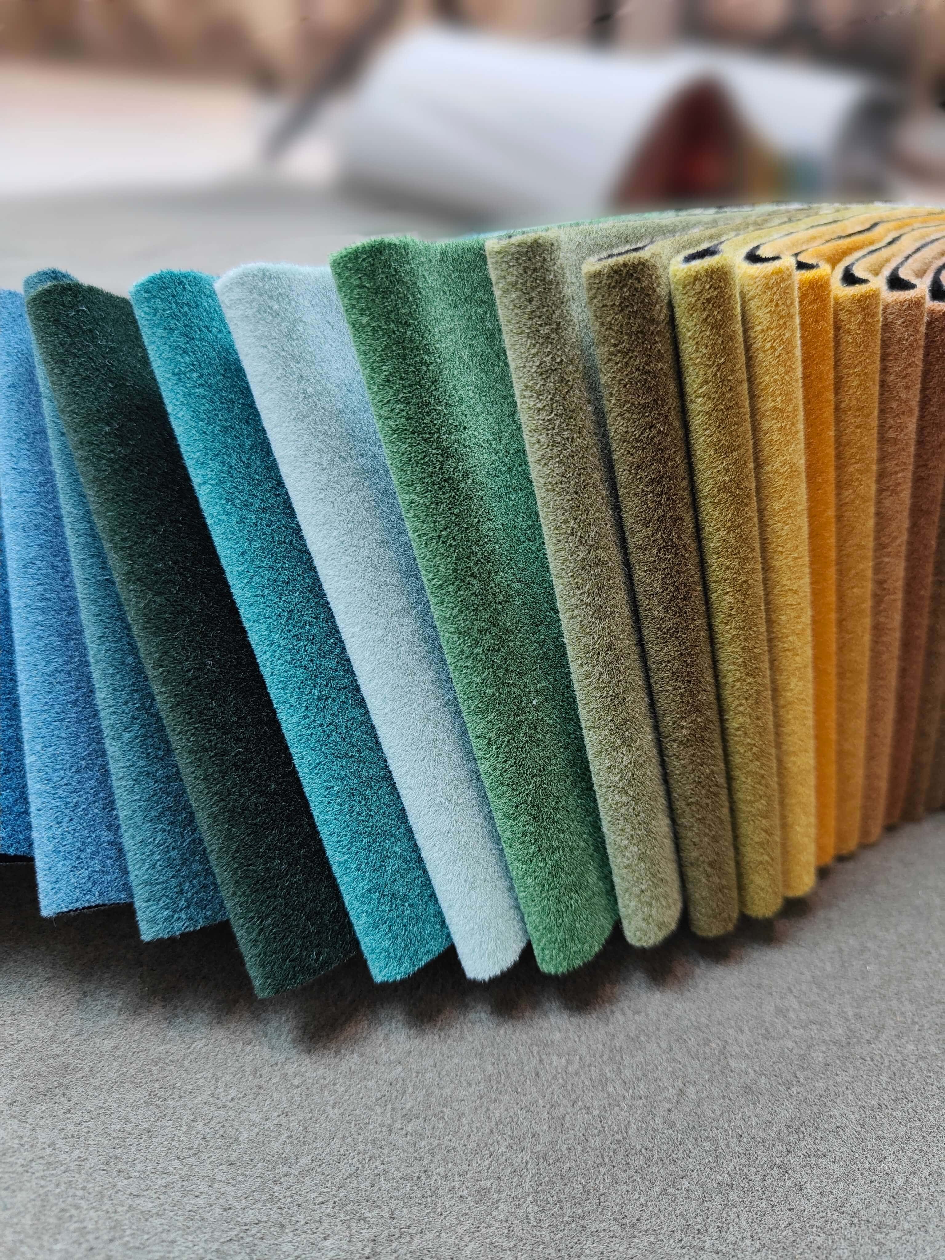RHOSSILI Textured Polyester Upholstery Fabric – 410gsm, 56" Wide, 59 Colors Langsum Fabric
