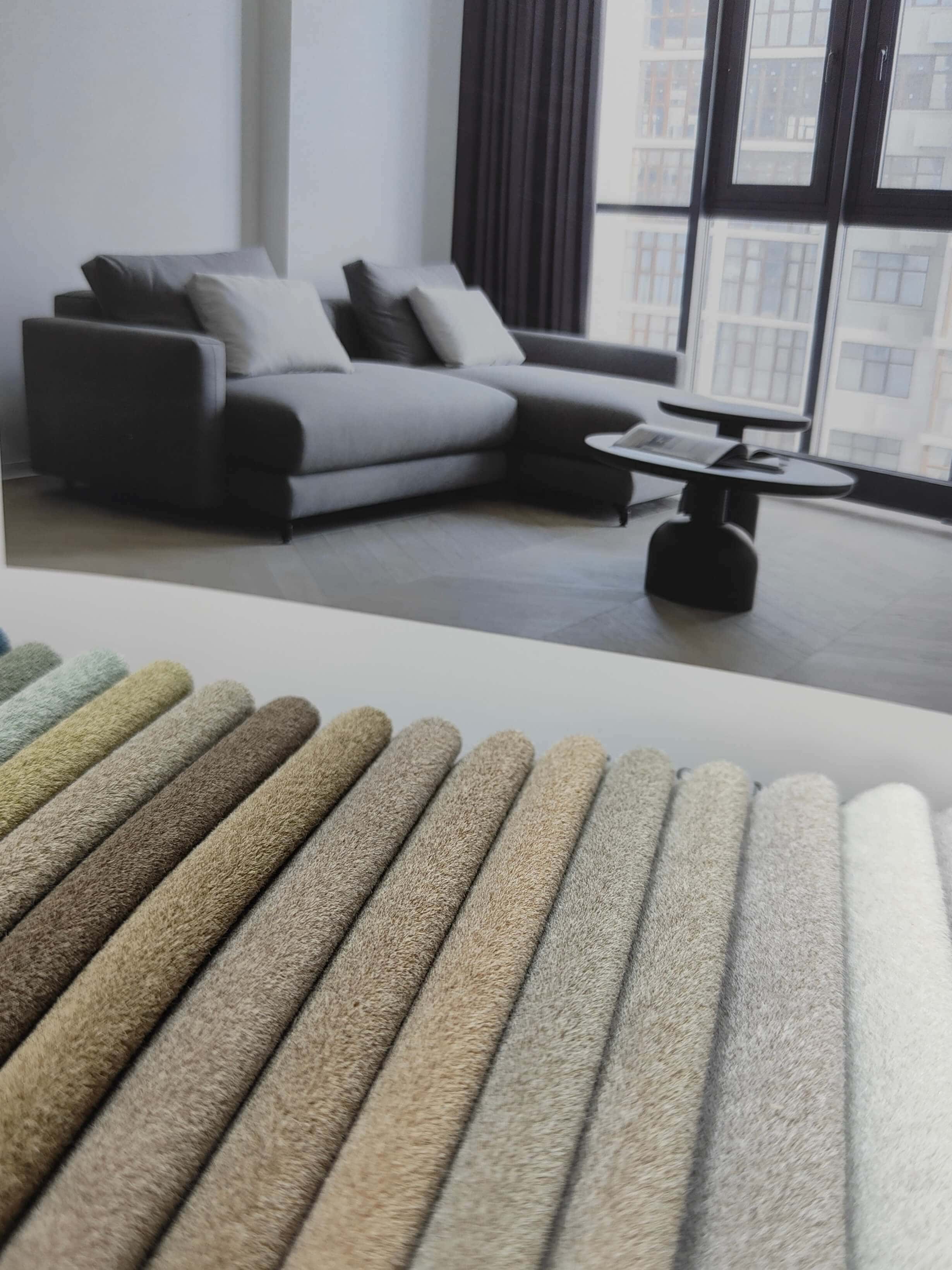 RHOSSILI Textured Polyester Upholstery Fabric – 410gsm, 56" Wide, 59 Colors Langsum Fabric