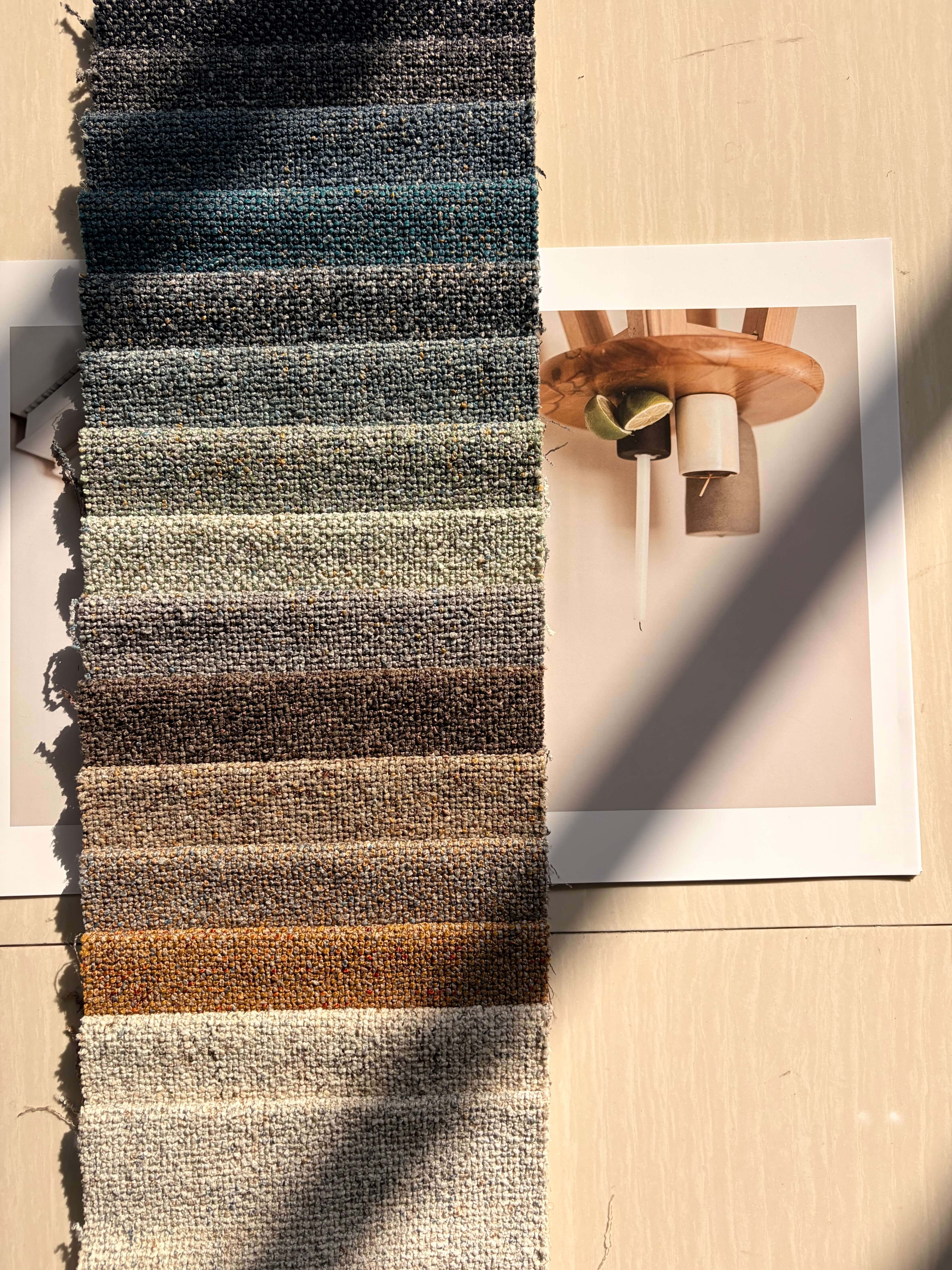 HAVIE Chenille Fabric Woven Jacquard Fabric – 500gsm, 56" Wide, 15 Colors Langsum Fabric