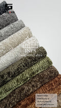 INES Curly-Textured Polyester Upholstery Fabric – 350gsm, 56" Wide, 16 Colors