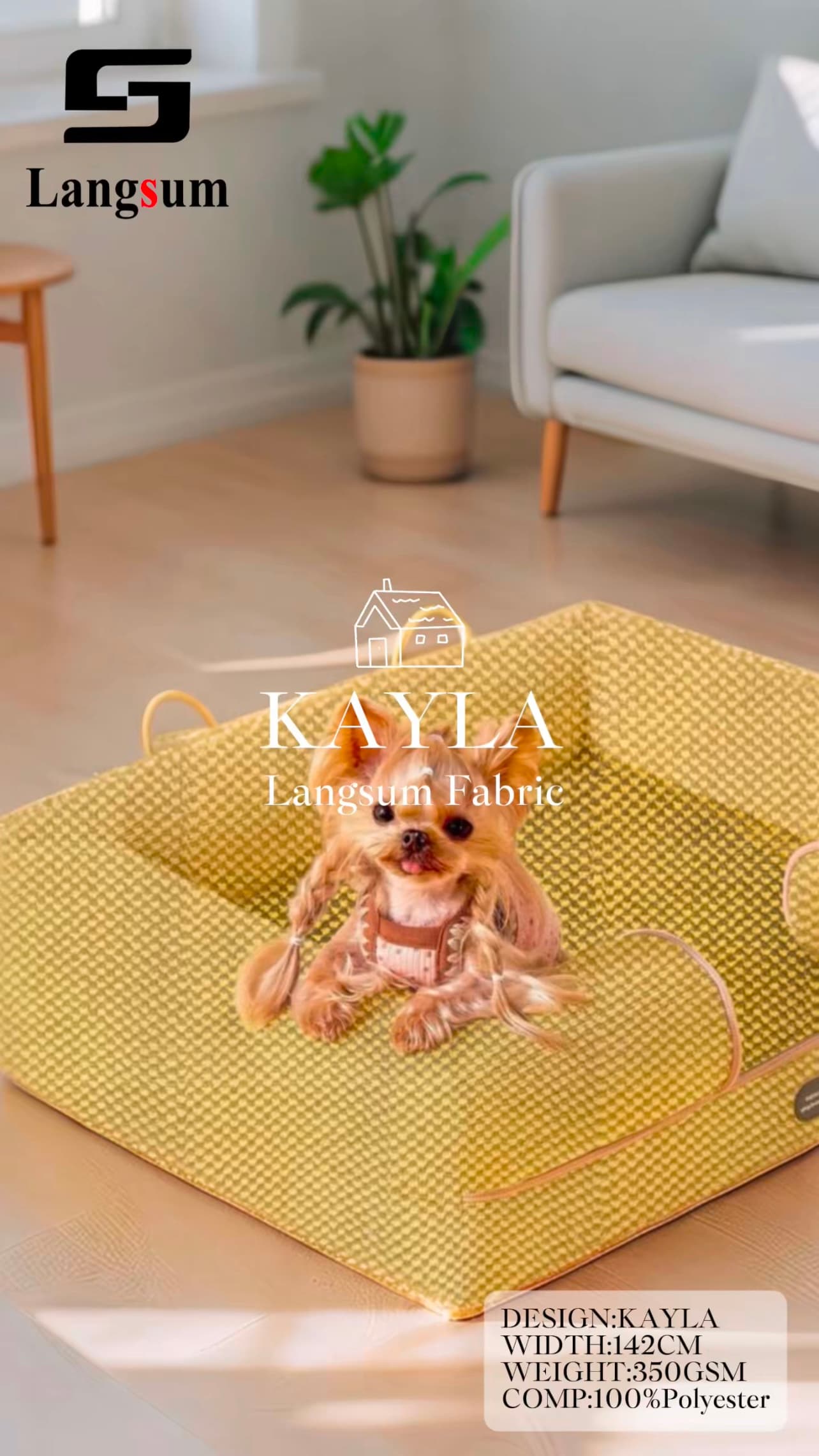 KAYLA gives pet-friendly pages a real product anchor, not just a lifestyle promise.