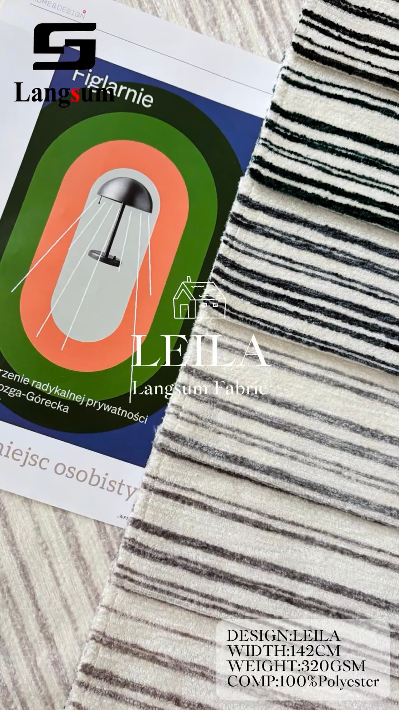 LEILA Velvet Fabric Knitted Fabric Jacquard-320gsm, 56" Wide, 10 Colors Langsum Fabric