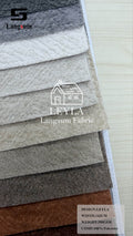 LEYLA Mottled-Textured Polyester Upholstery Fabric – 350gsm, 56" Wide, 16 Colors